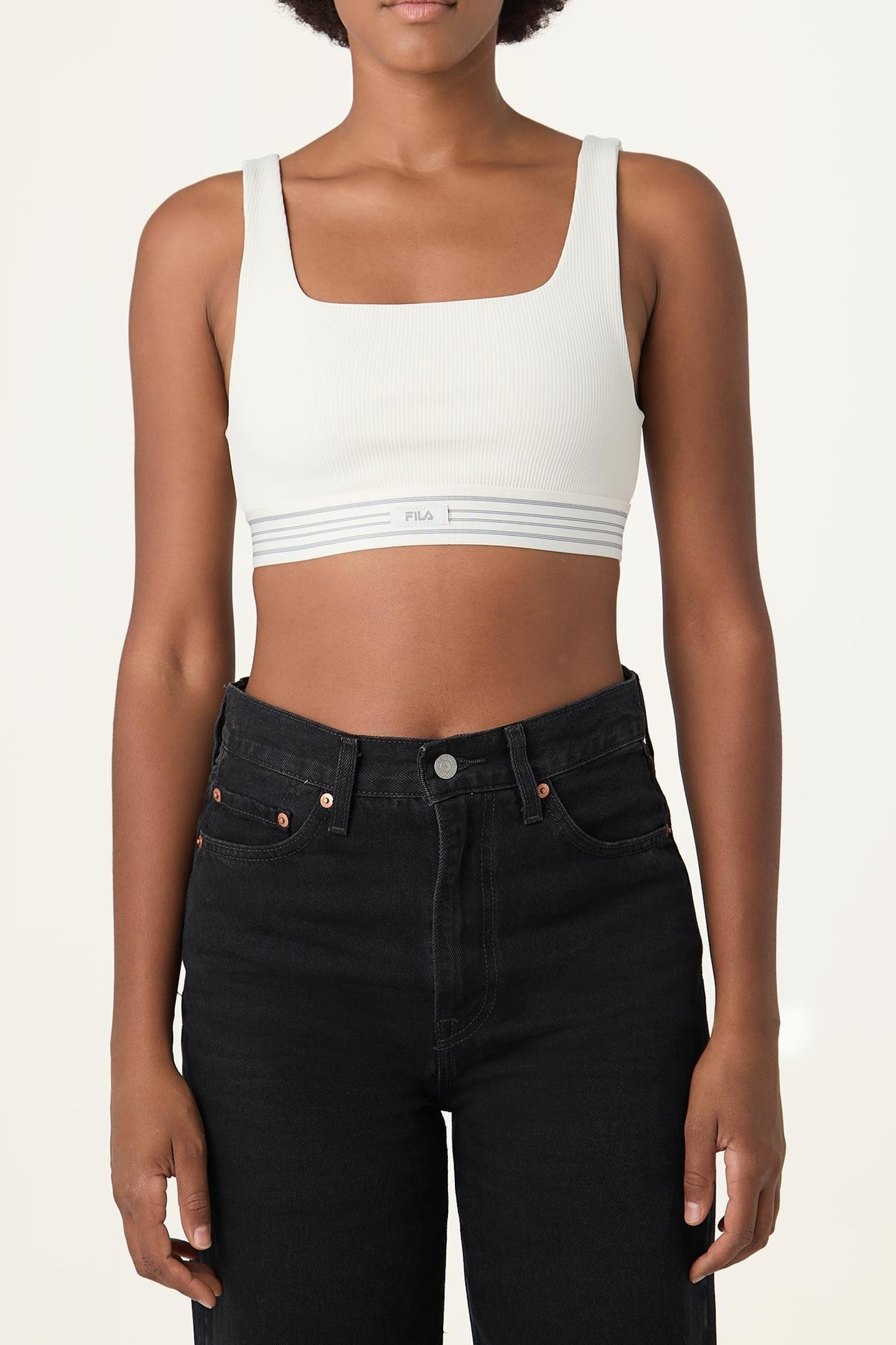 BELLAGIO RIBBED BRA TOP EGRET 1