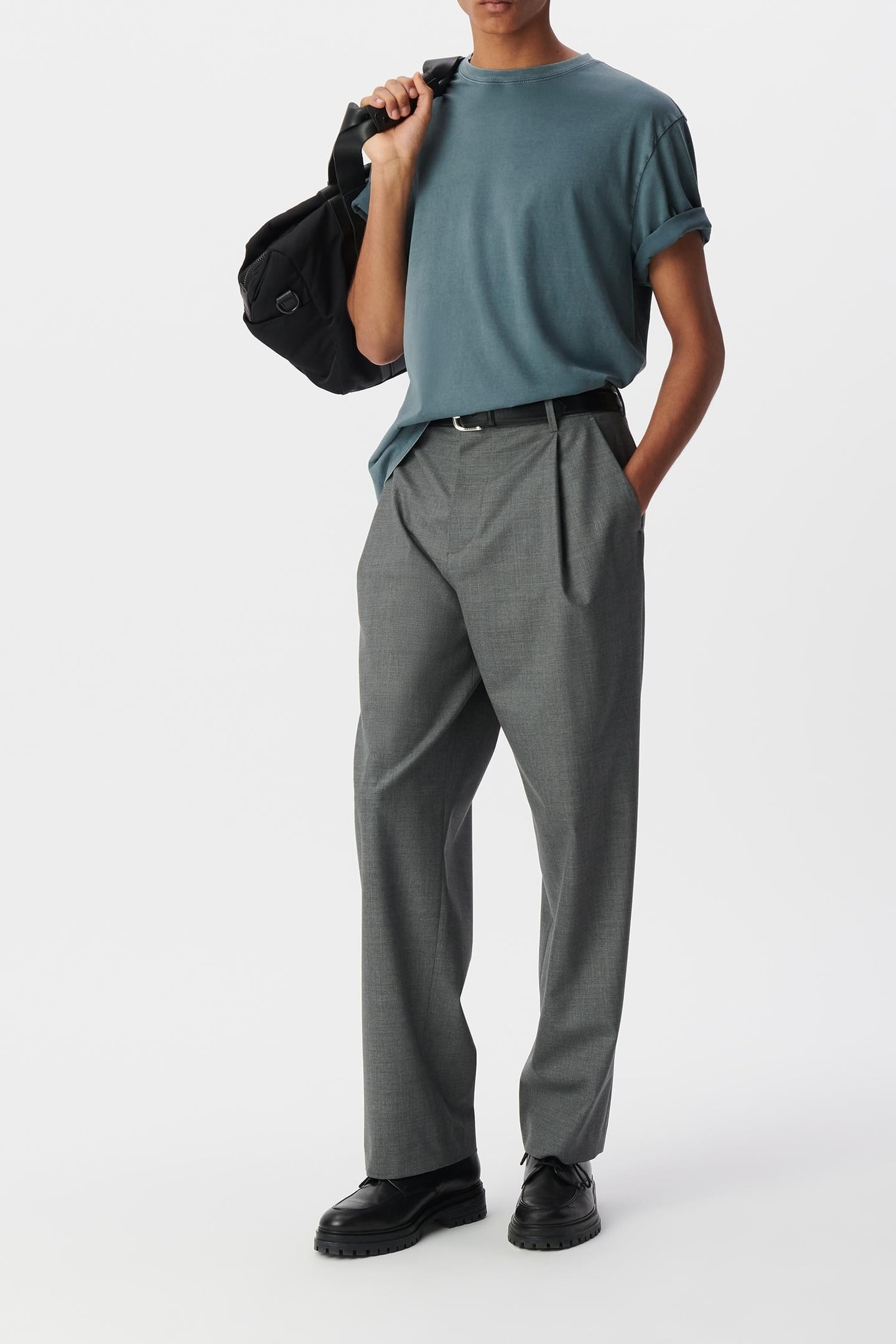 FADED-LOOK STORM ORGANIC COTTON T-SHIRT 1