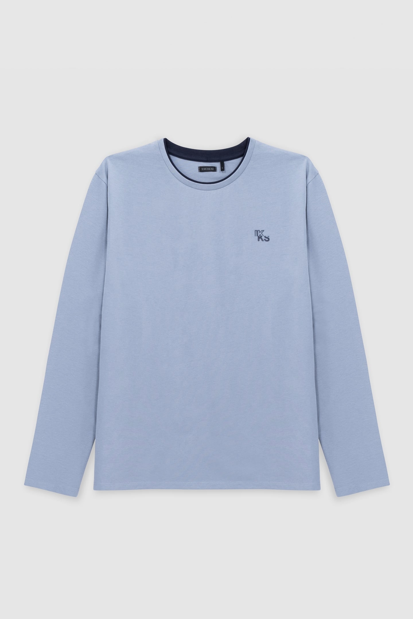 BOY'S BLUE ORGANIC COTTON T-SHIRT, SHINY BUILDINGS ON BACK 1