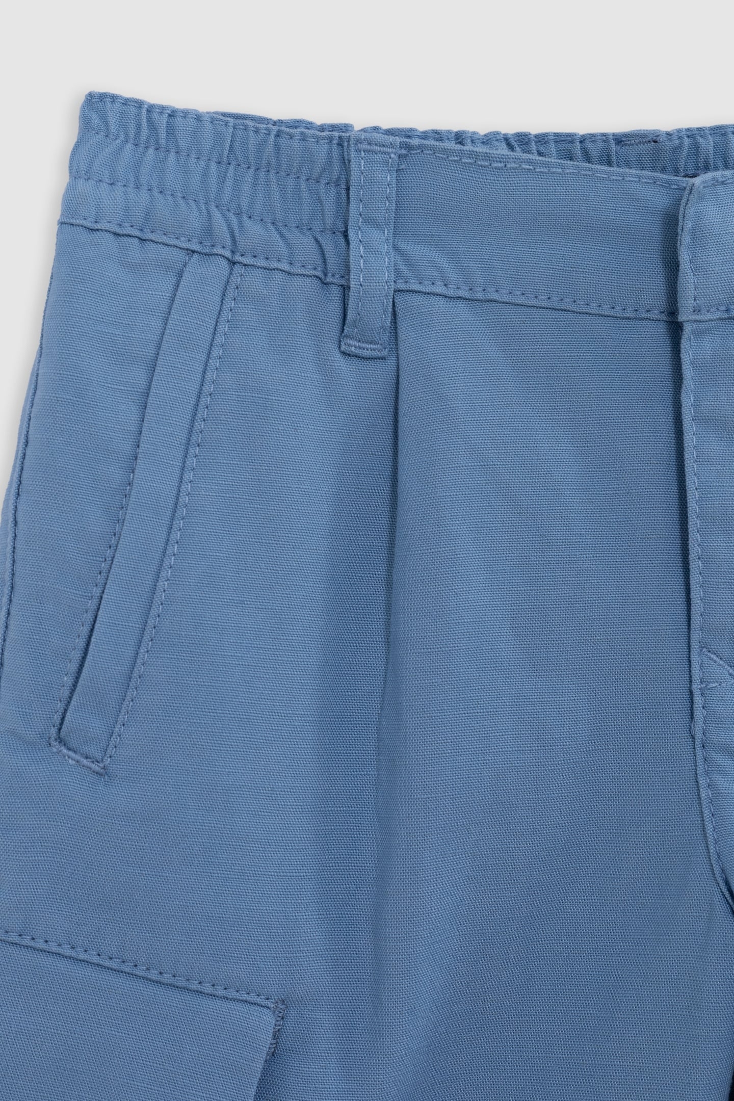 BERMUDA SHORTS CHINO LOOSE BLUE MIX LYOCELL 3