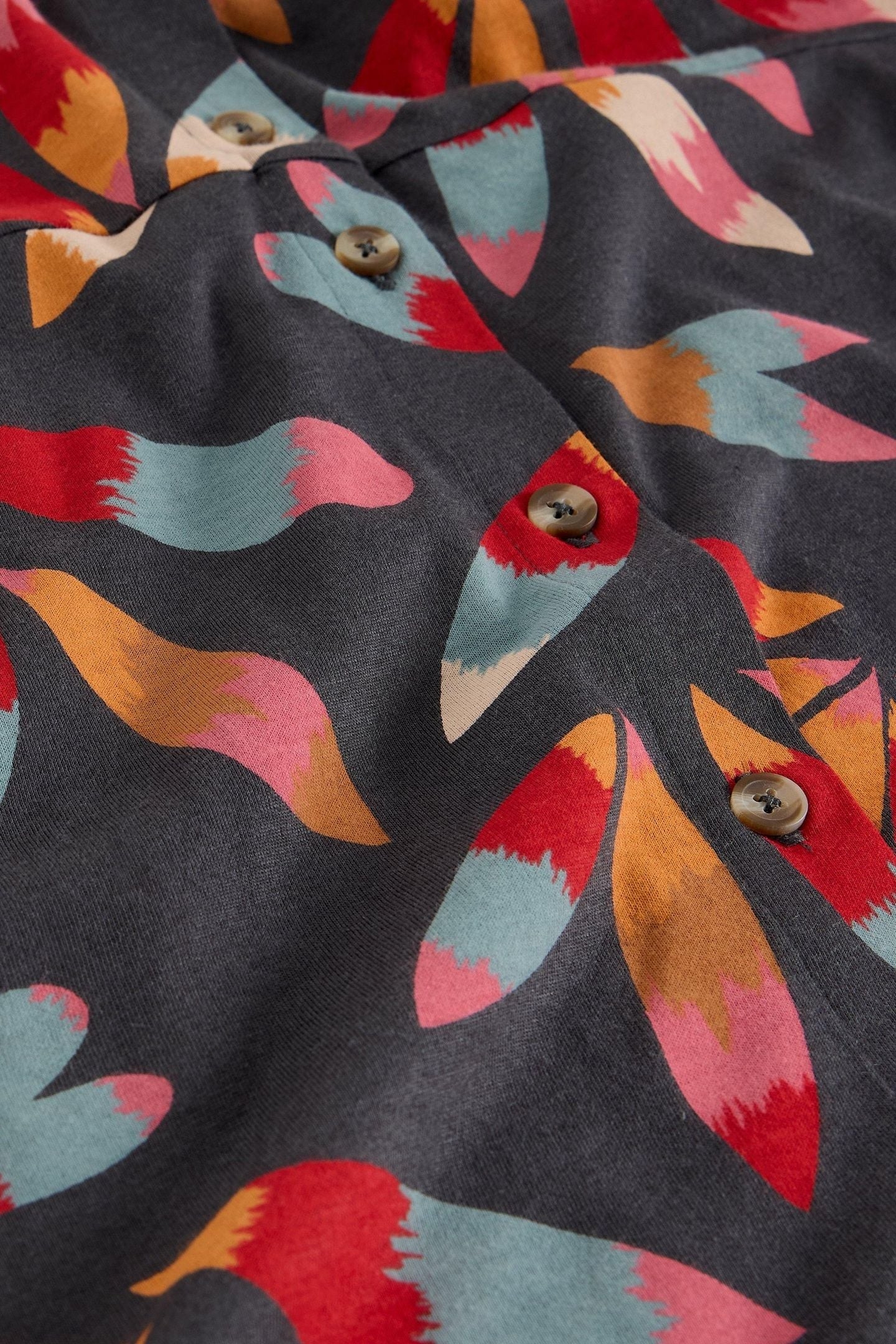 RUA JERSEY SHIRT DRESS GREY MULTI 5