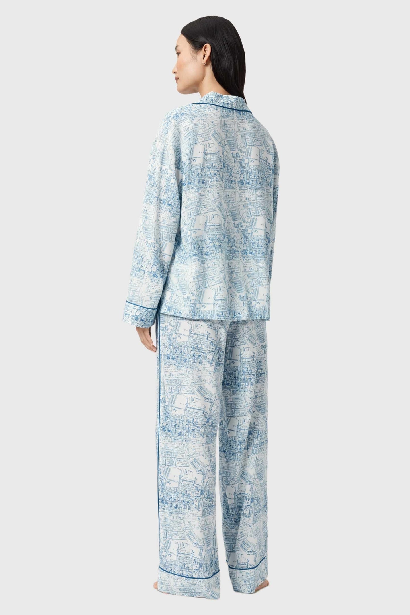 MAUDE PJ SET MAP BLUE 4