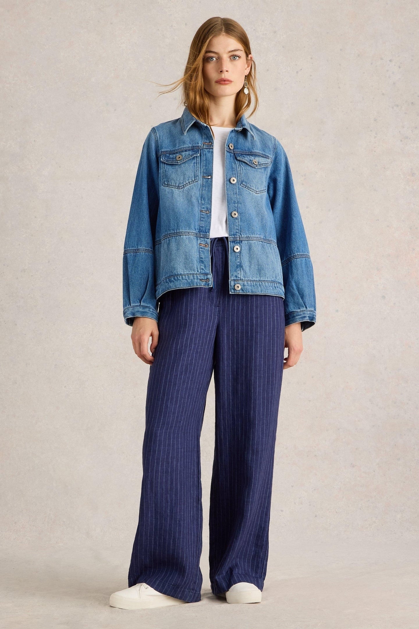 CAMILLE DENIM JACKET MID DENIM 1