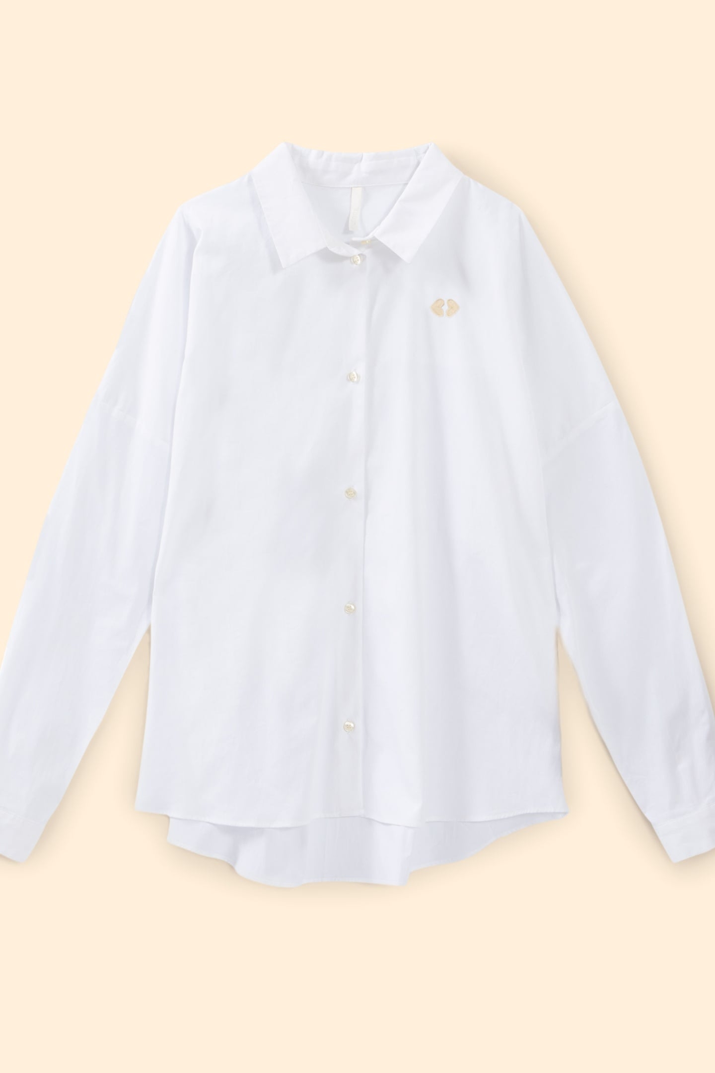 OFF-WHITE HEART EMBROIDERED SHIRT OFF-WHITE 3