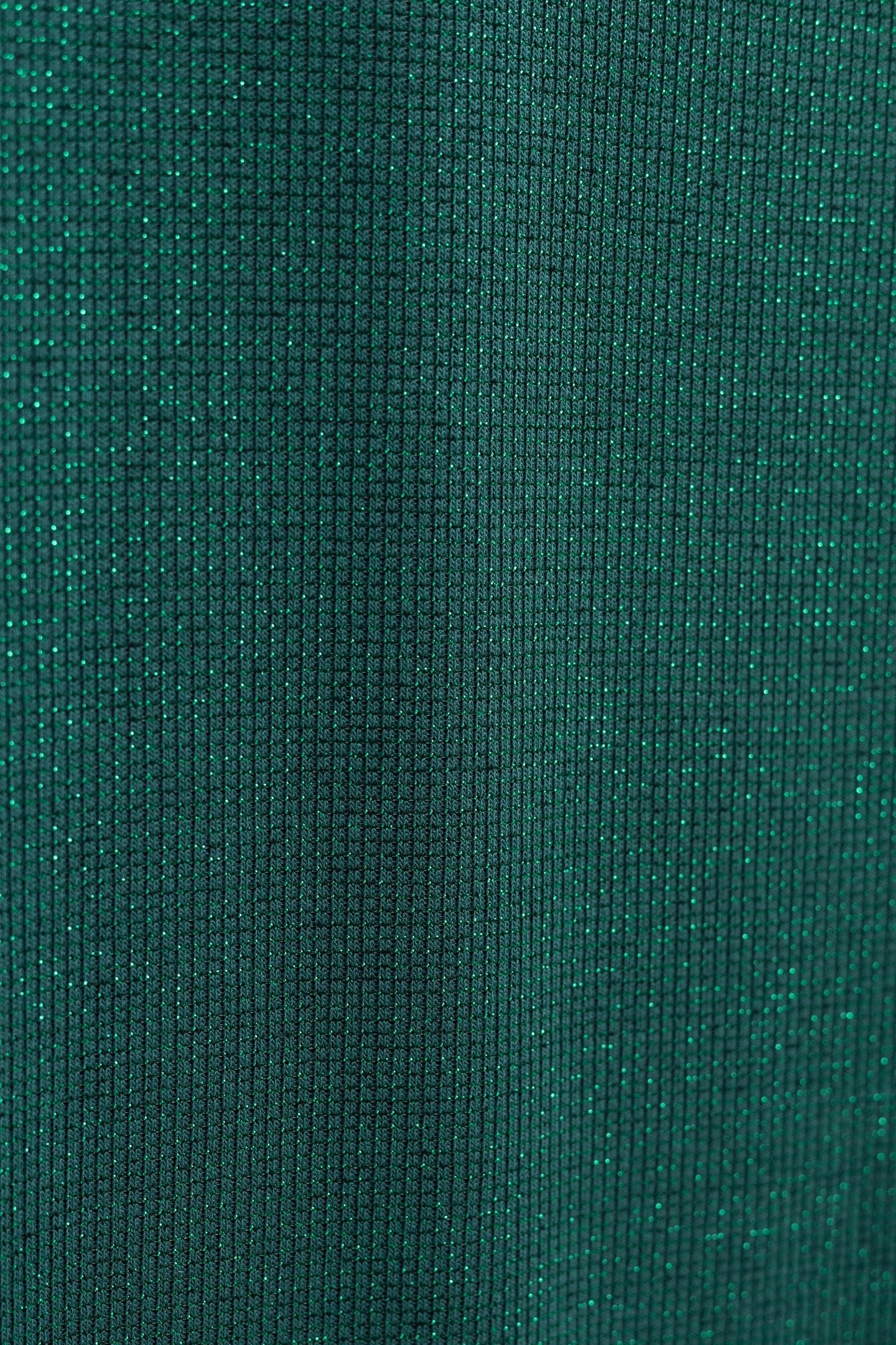 GREEN LUREX WAFFLE KNIT T-SHIRT GREEN 7