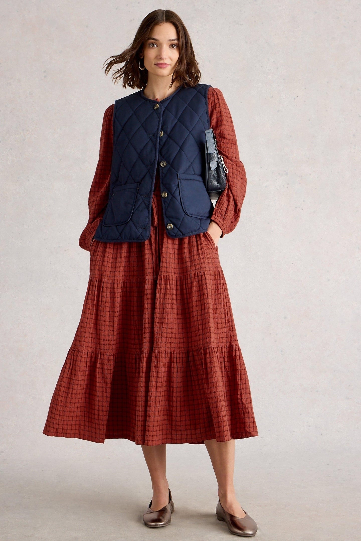 TASHA MIDI DRESS MID RED 1