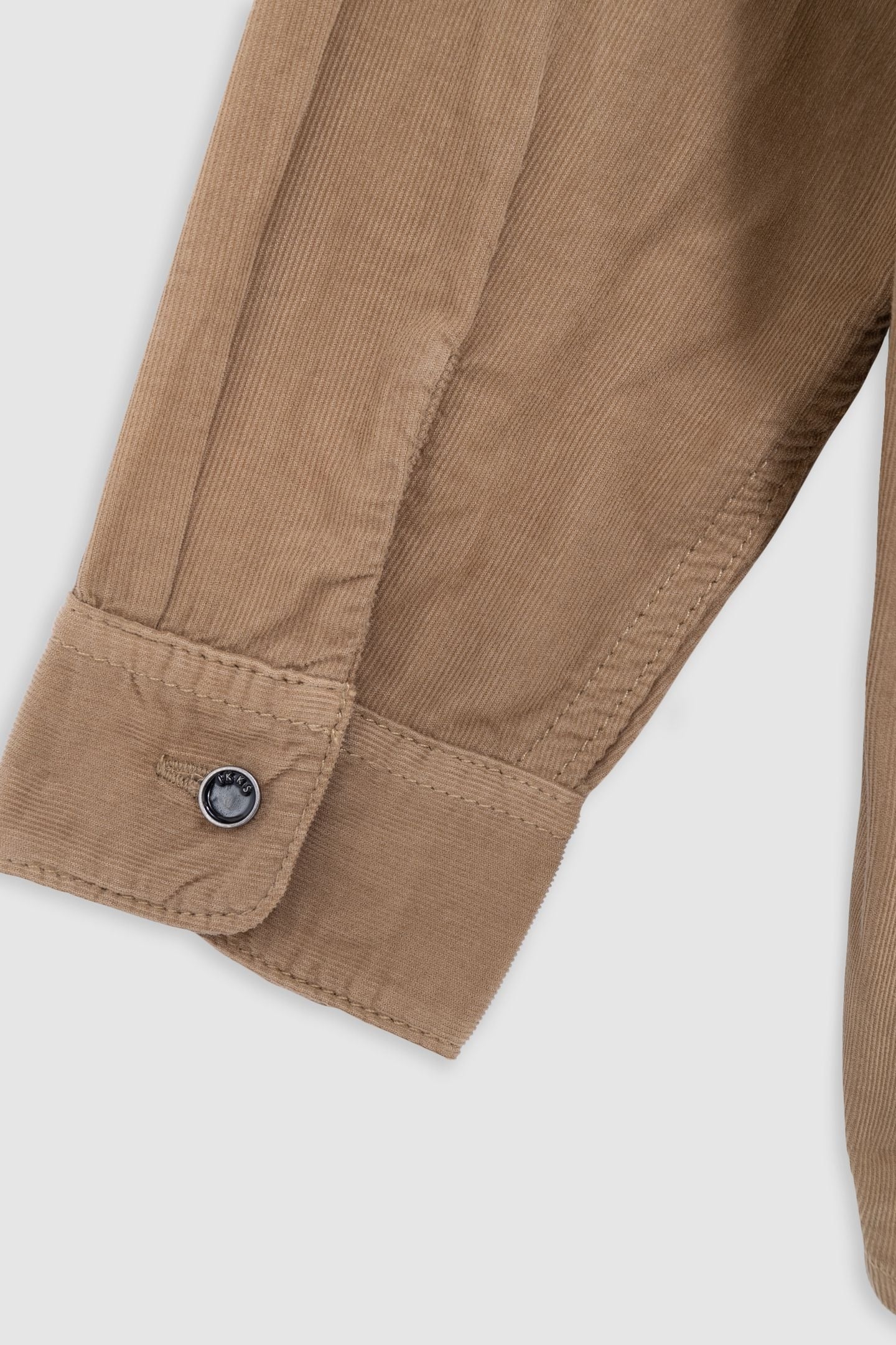 BOY’S CAMEL CORDUROY SHIRT WITH EMBROIDERED LIGHTNING-K 5