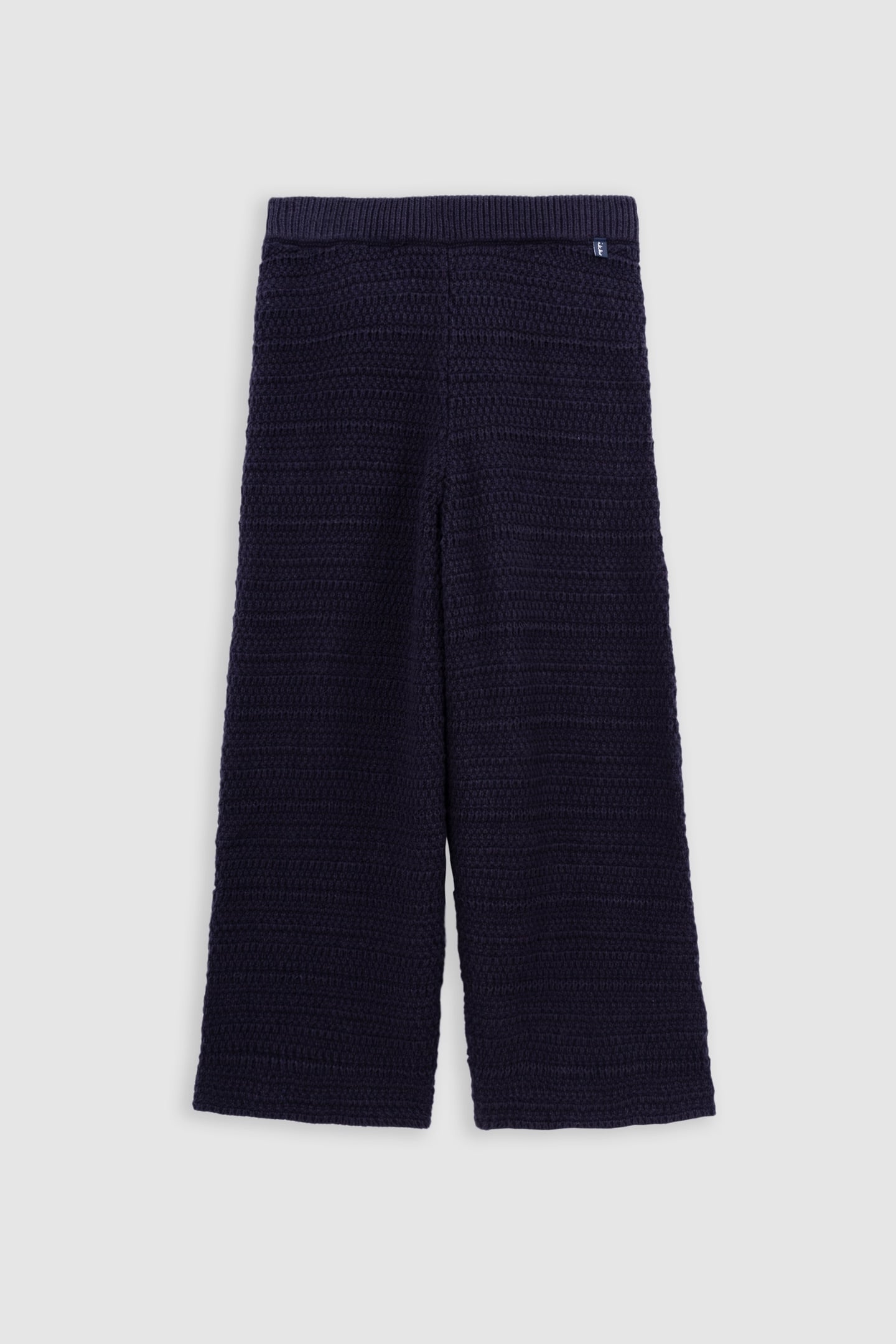 NAVY KNITTED PANTS 1