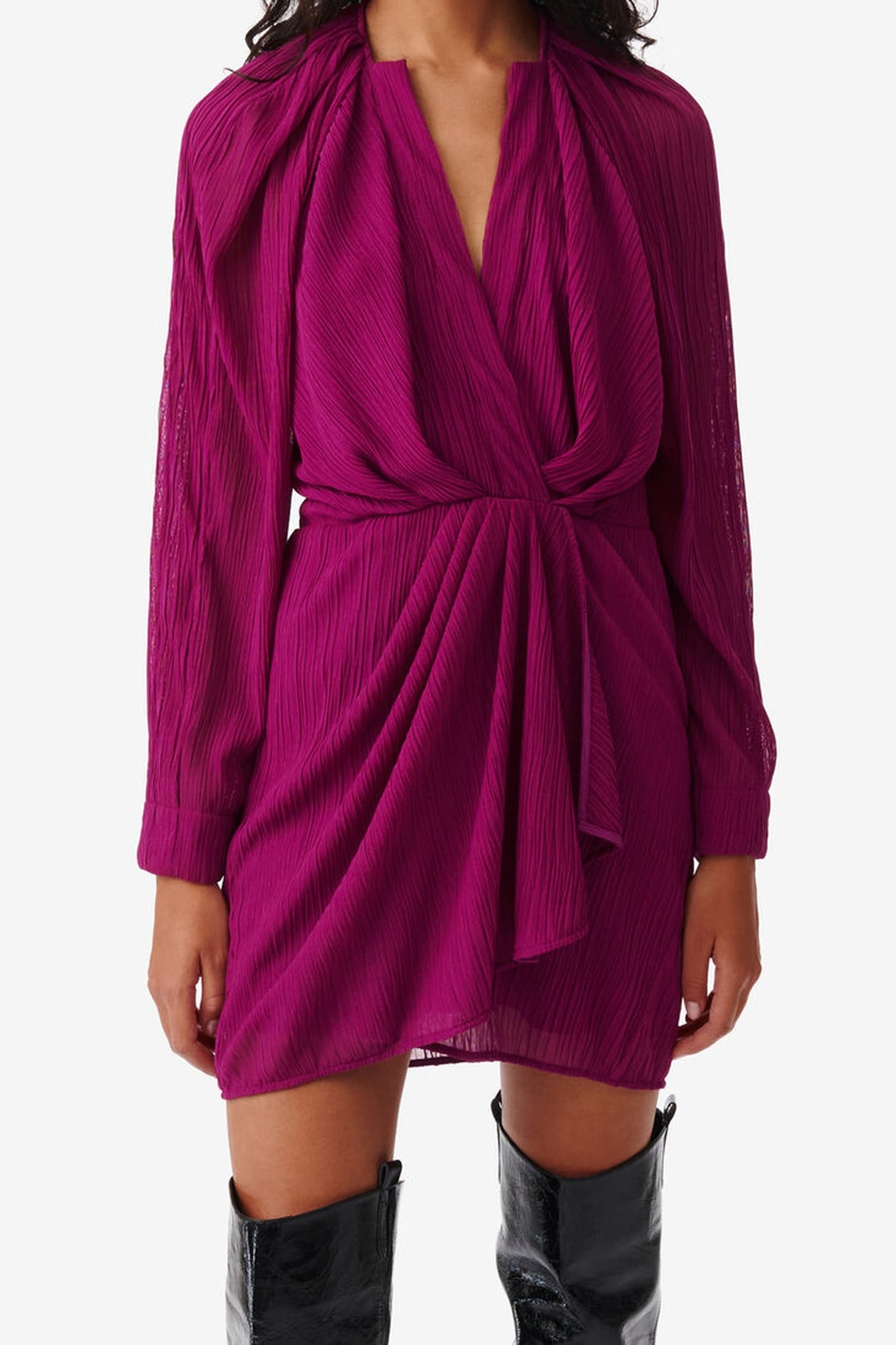 ALVINA DRESS FUSHIA 2