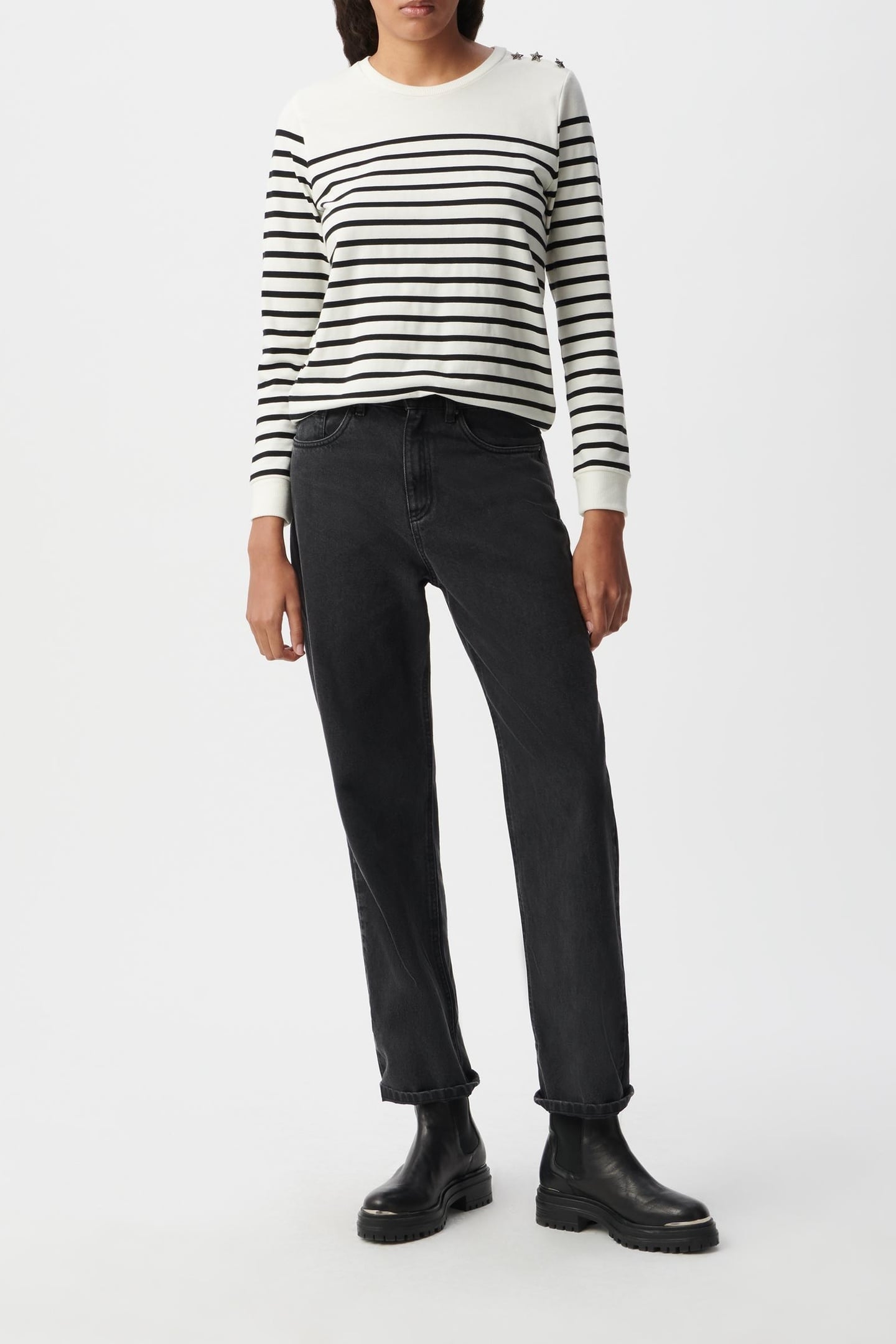 OFF-WHITE LONG-SLEEVED SAILOR T-SHIRT 1