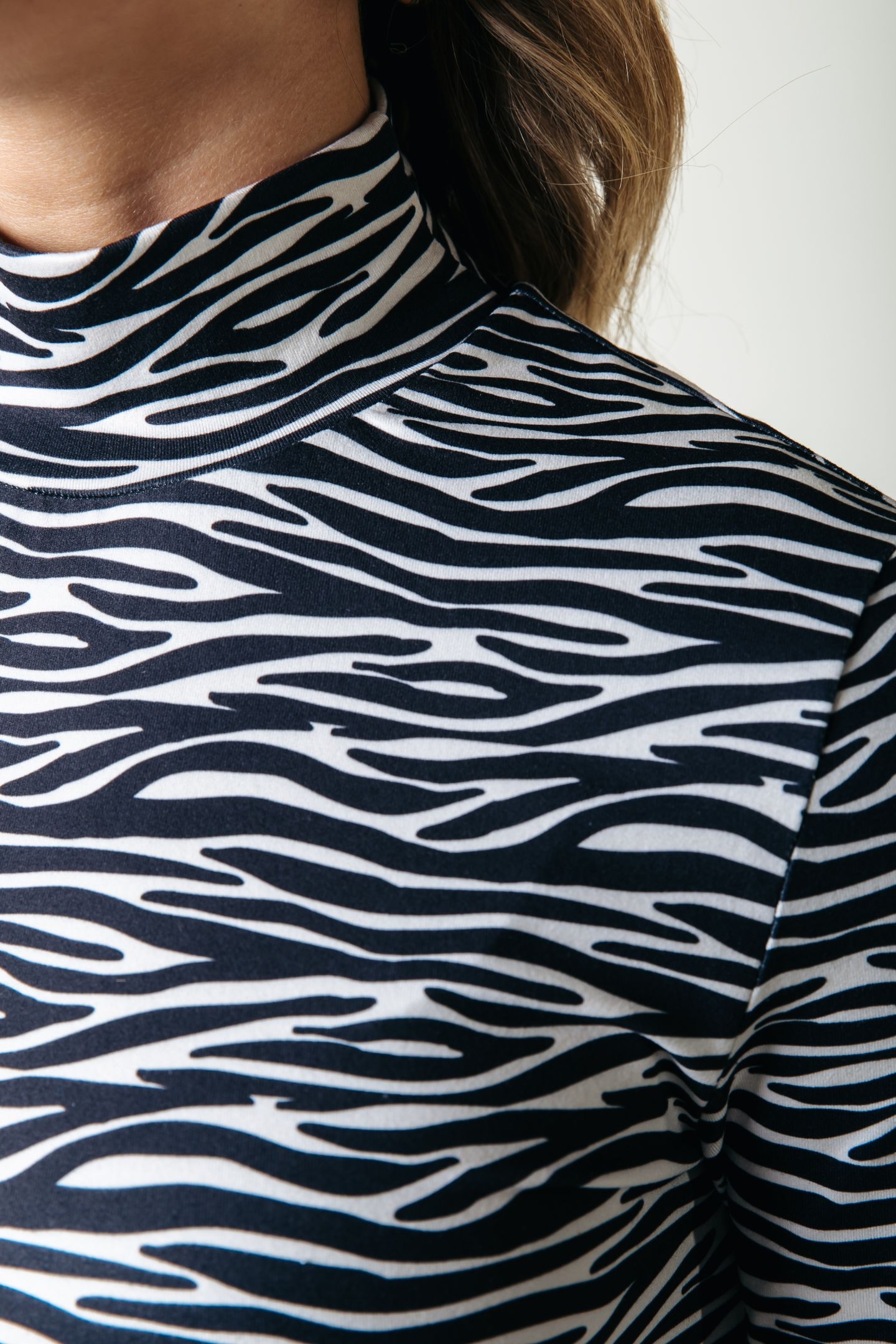 ZEBRA PEACHED EXTRA FLARE PANTS BLACK/WHITE 5