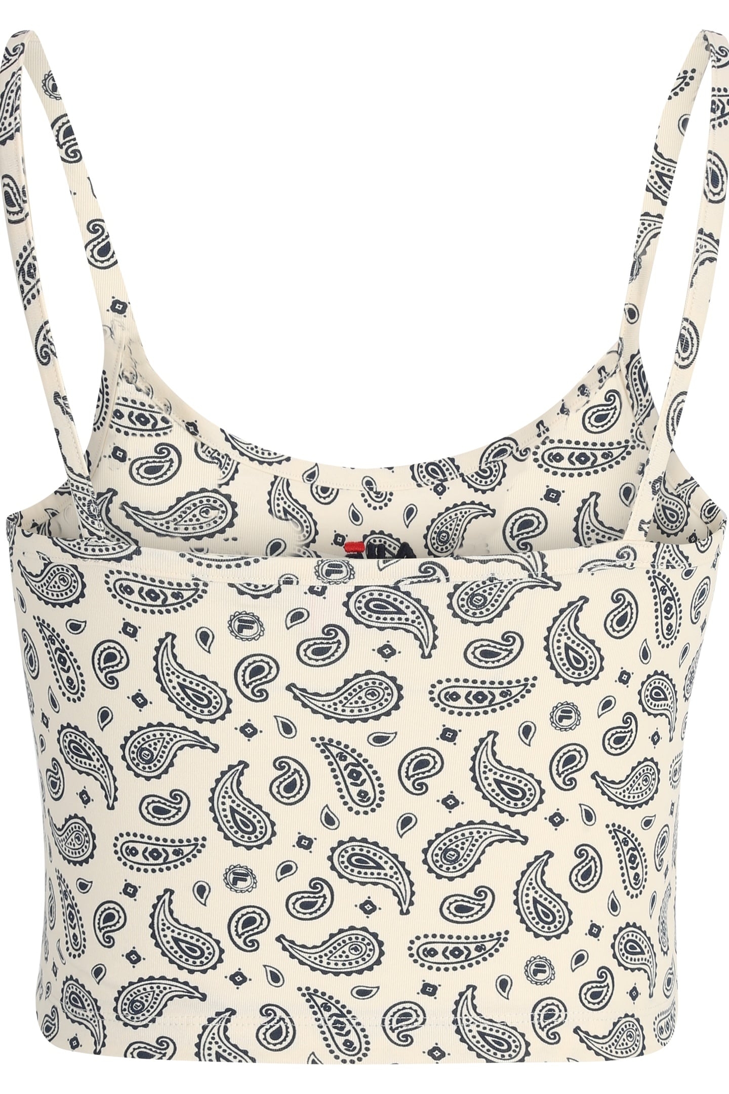 LUXOR AOP CROPPED SPAGHETTI TOP ANTIQUE WHITE PRAISLEY AOP 4