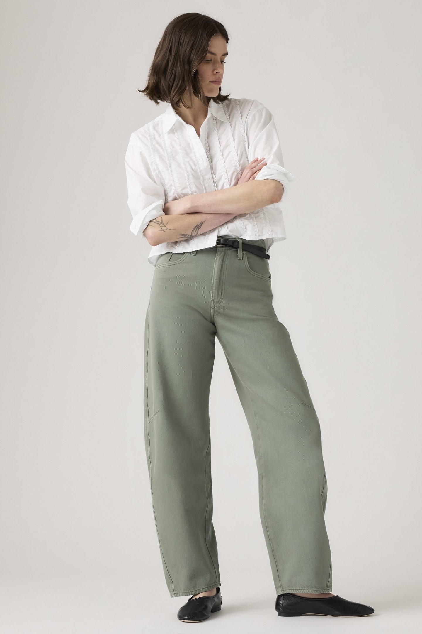 BAGGY DAD BARREL WASHED LAUREL WREATH GD 3