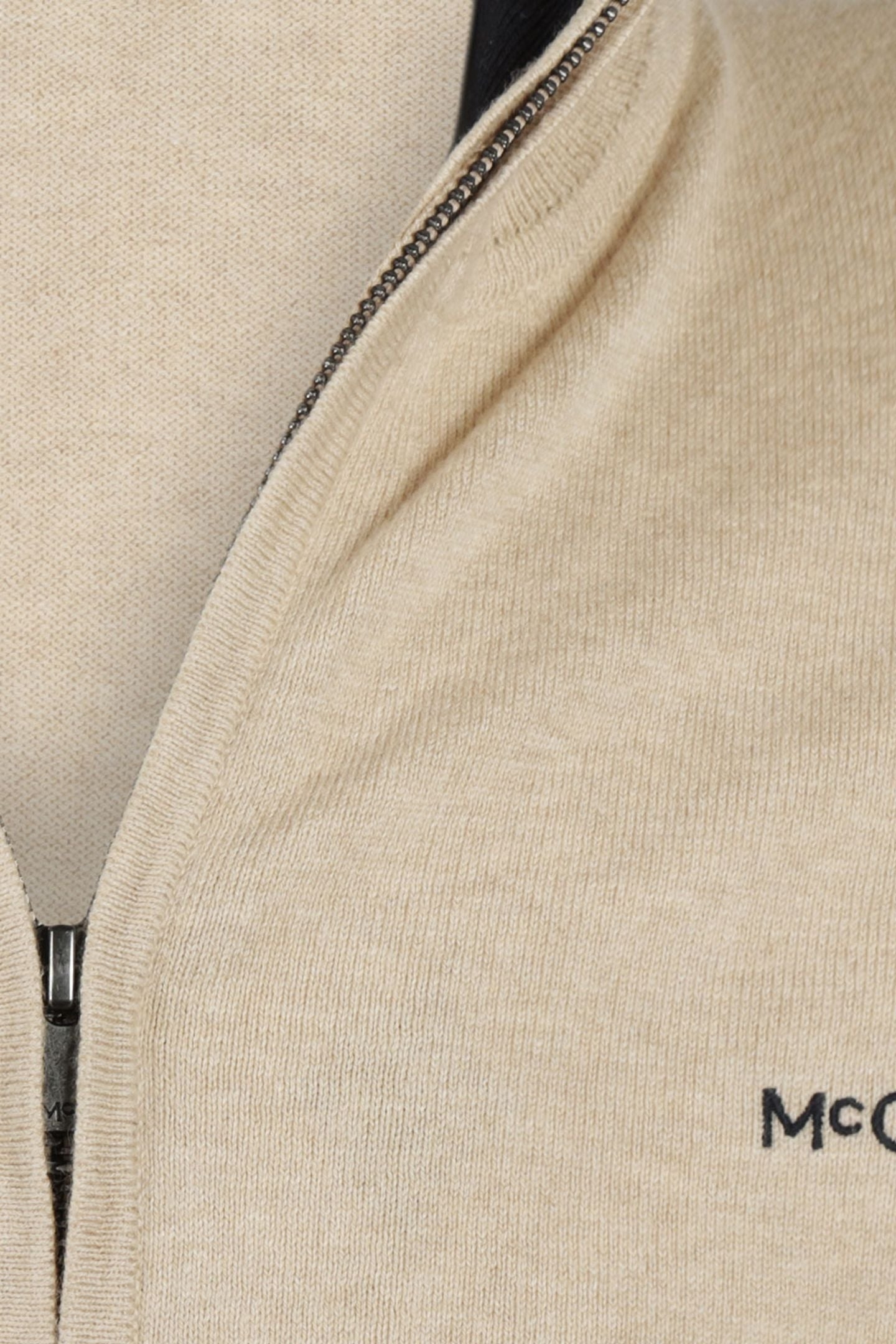 ZIP THRU CARDIGAN SAND 7