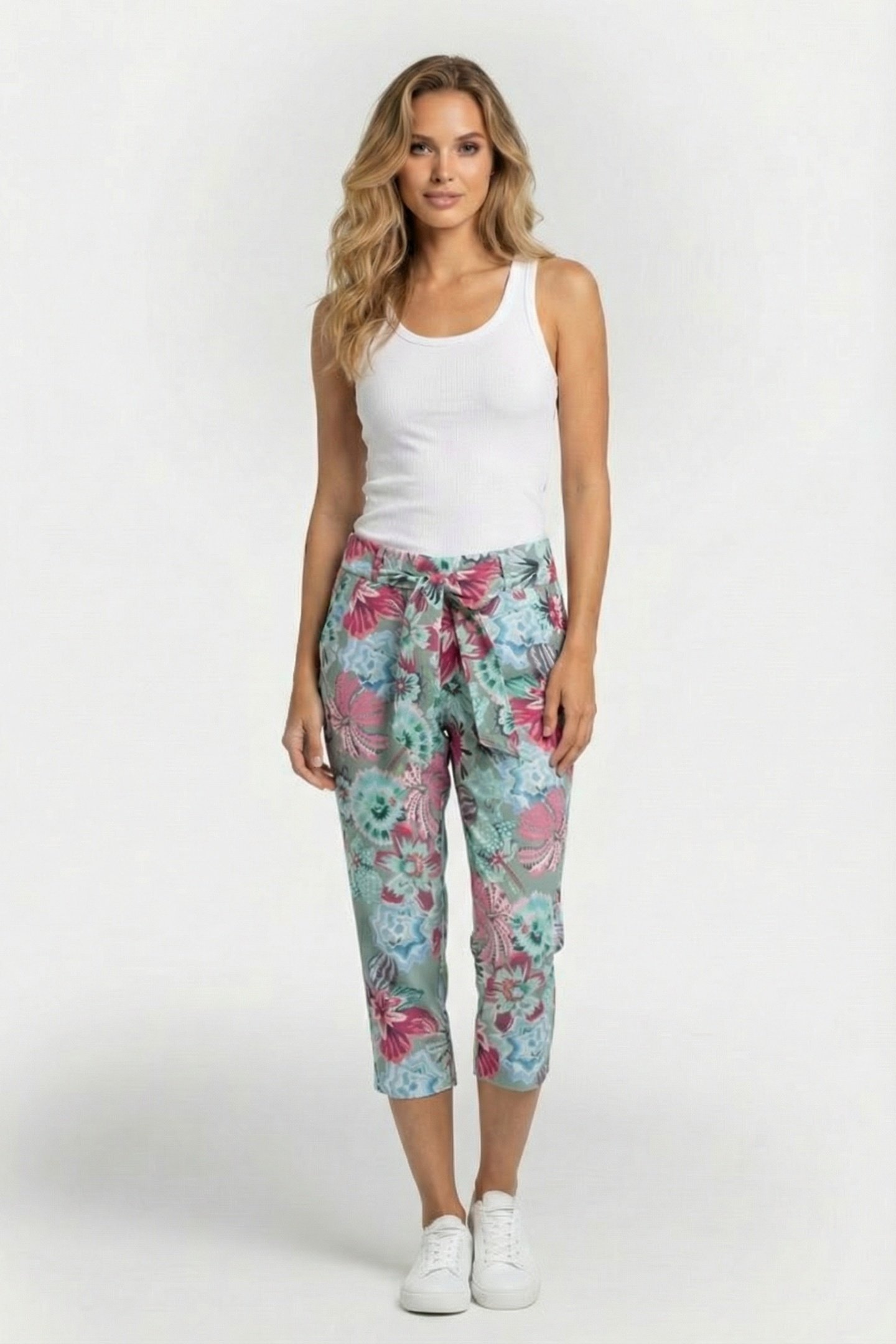 TRAVEL CAPRI JOURNAL IN DE GRANITE GREEN WITH FLORAL MEDLEY 1