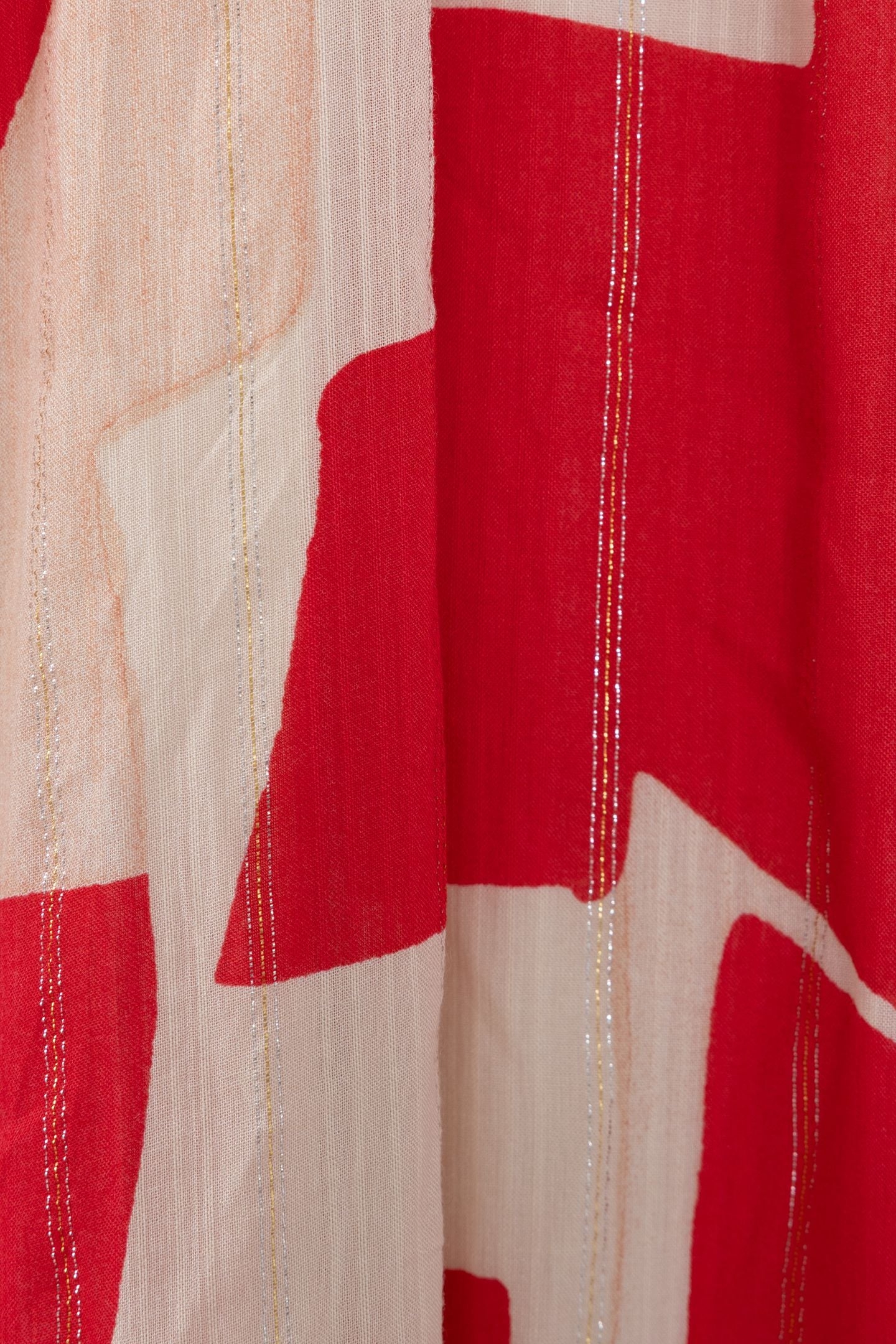 RED GEOMETRIC PRINT MAXI DRESS 7