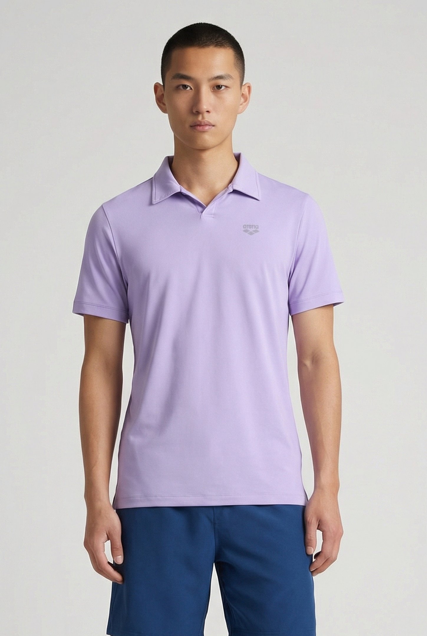 MEN'S POLOSHIRT SOLID LAVANDA-DARK LAVANDA 1