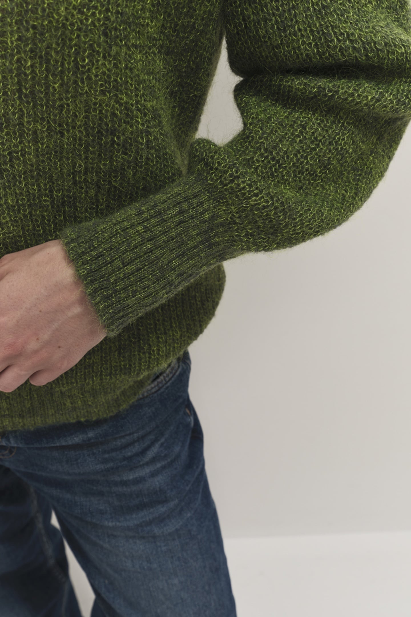 TASHA - FANCY KNIT OLIVE SWEATER 4