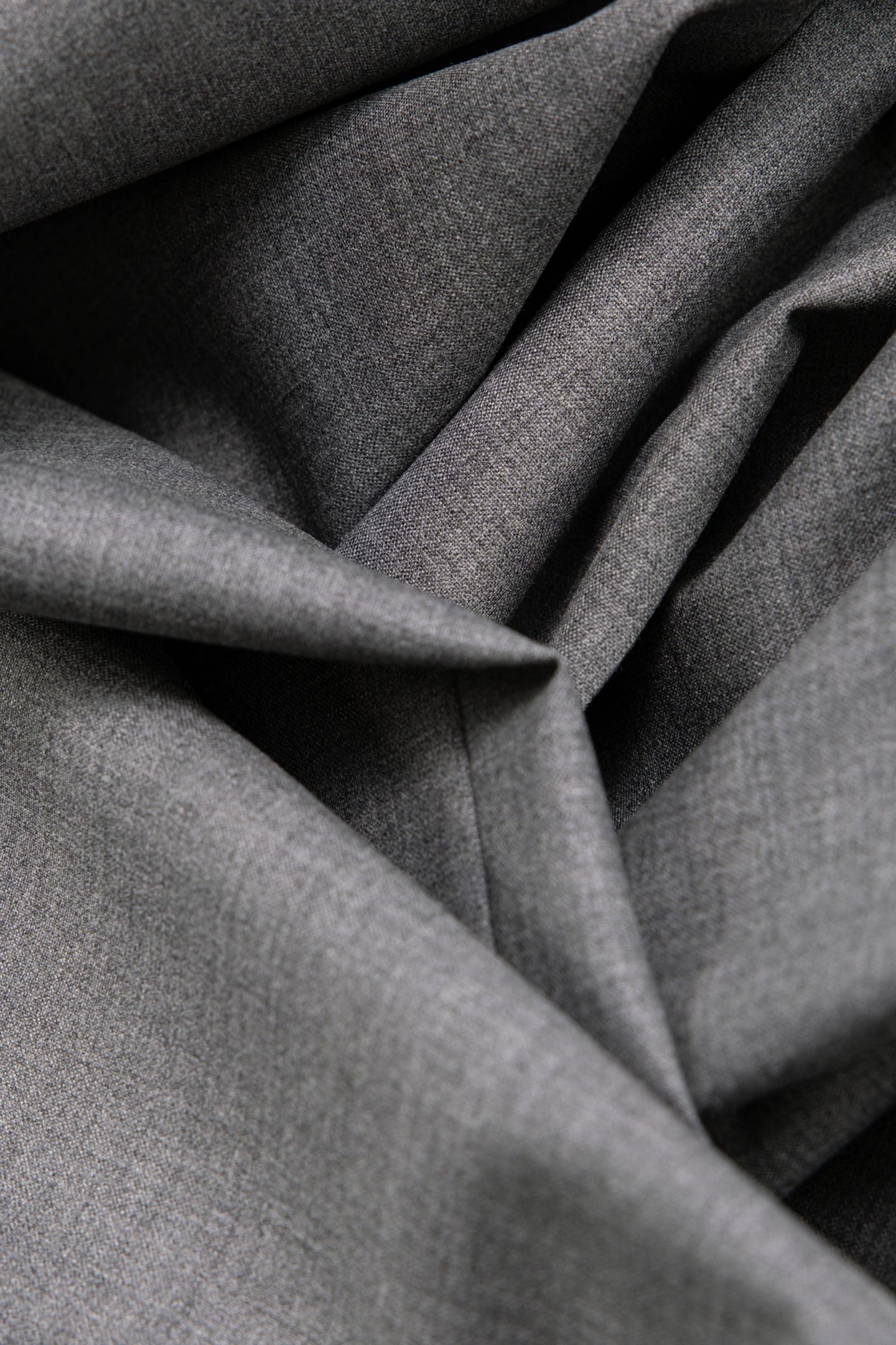 GREY WOOL BLEND SUIT TROUSERS 6
