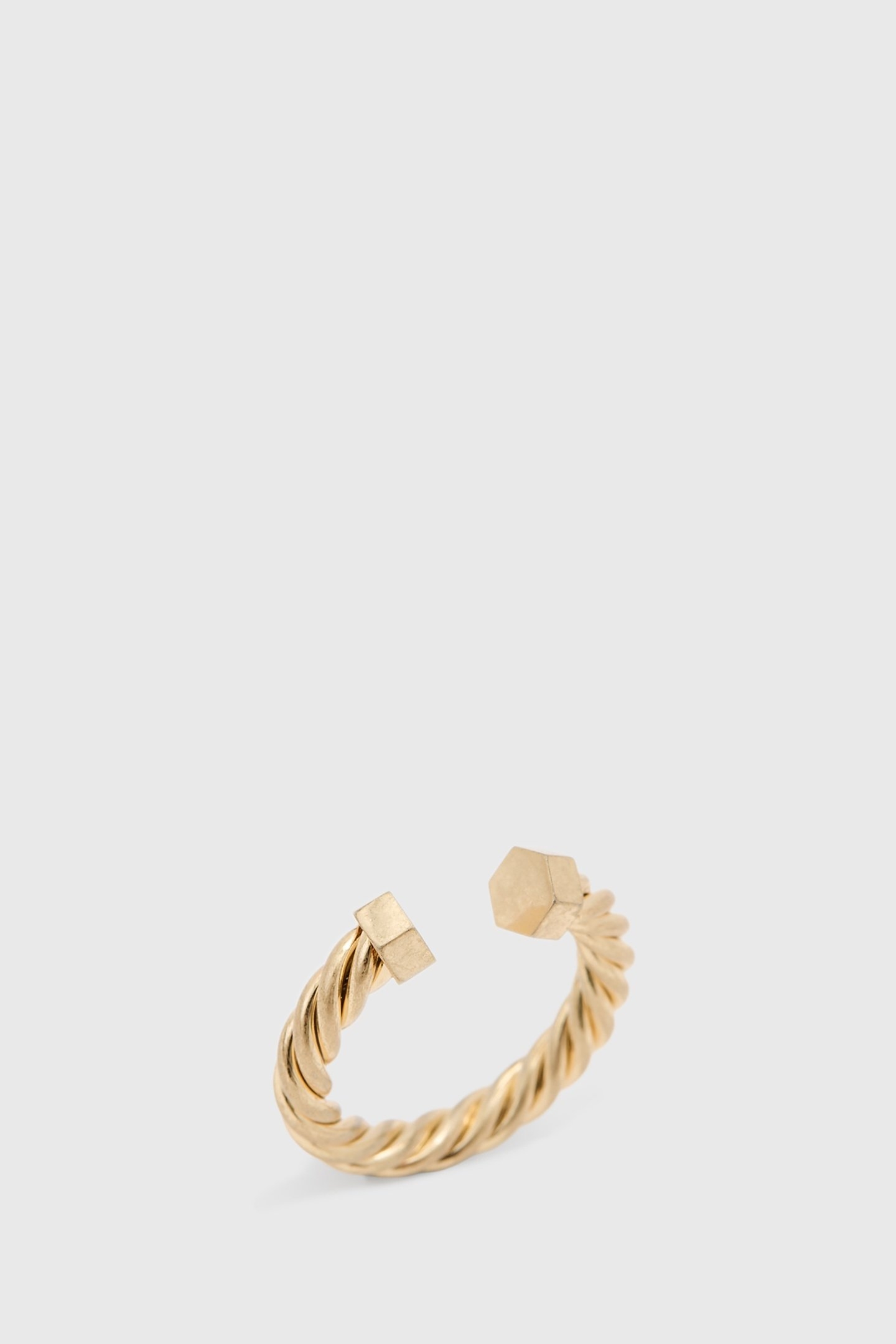 NIA ROPE CHAIN RING WARM BRASS MIX 2