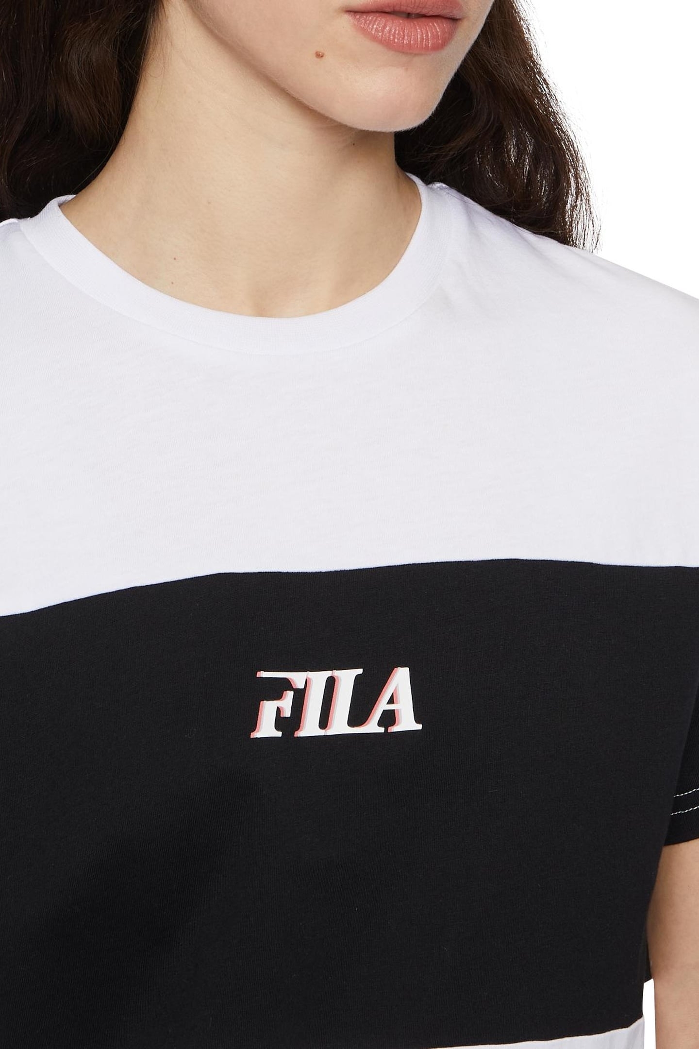 LAARNE BLOCKED TEE BRIGHT WHITE-BLACK 7