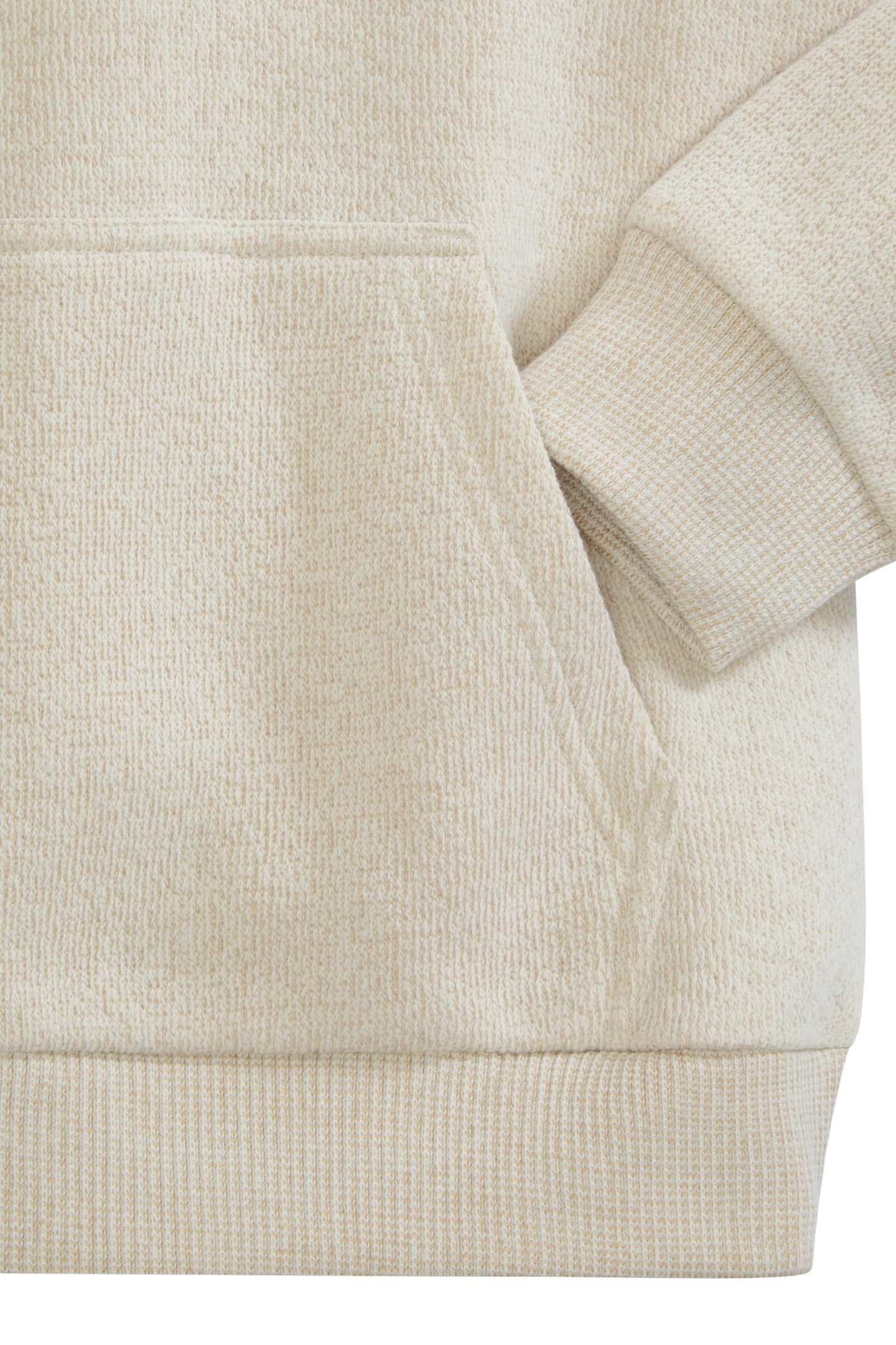 BOYS 1/4 ZIP HOODIE NATURAL 5