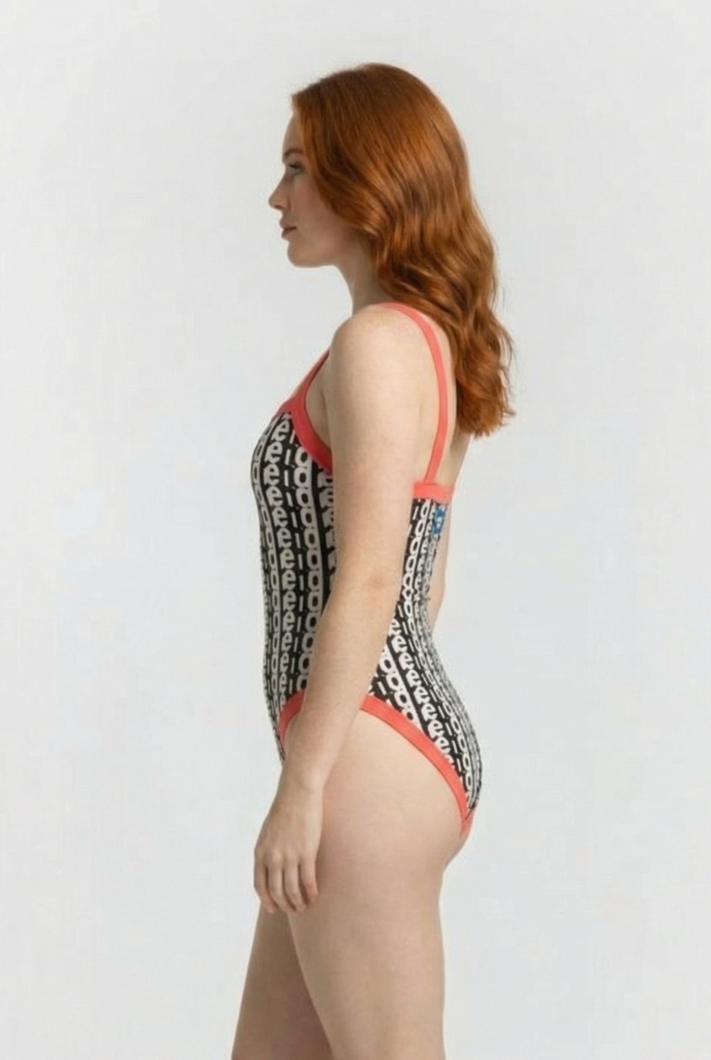 WOMEN'S ARENA MONOGRAM SWIMSUIT U BACK WHITE MULTI-CALYPSO C 3