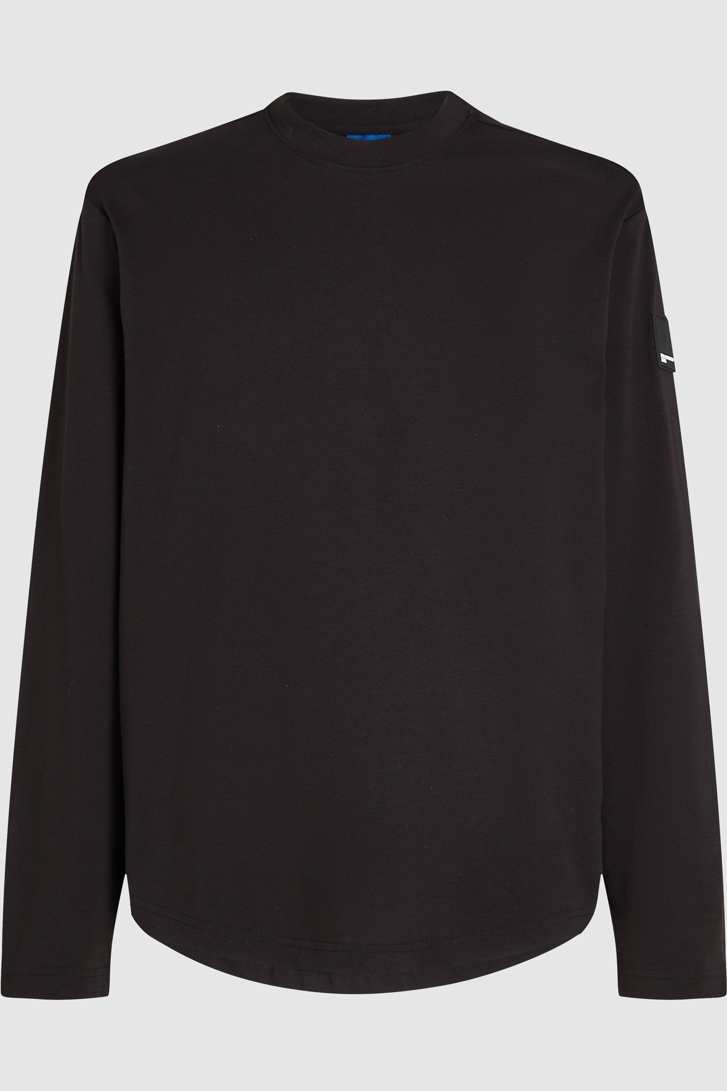 BLACK KLJ REG LS CURVED HEM TEE 1
