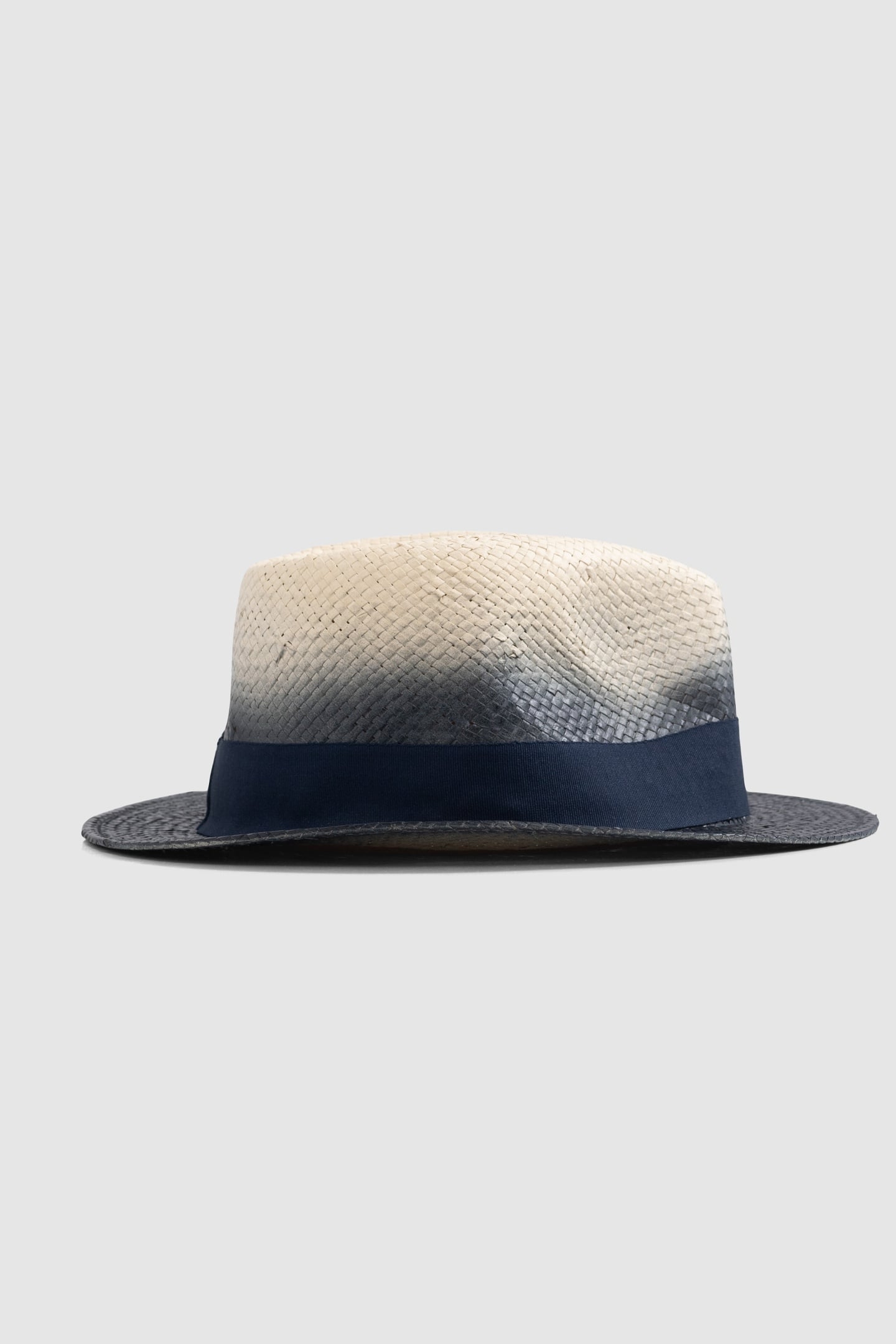 DEEP DYE EFFECT BEIGE AND NAVY HAT 1