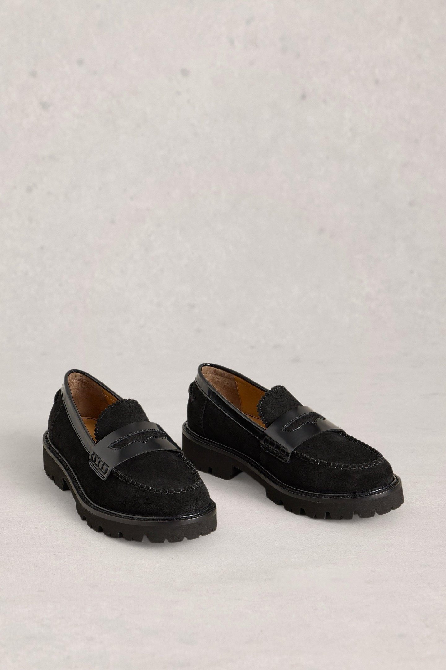 LAURA CHUNKY LOAFER PURE BLACK 1