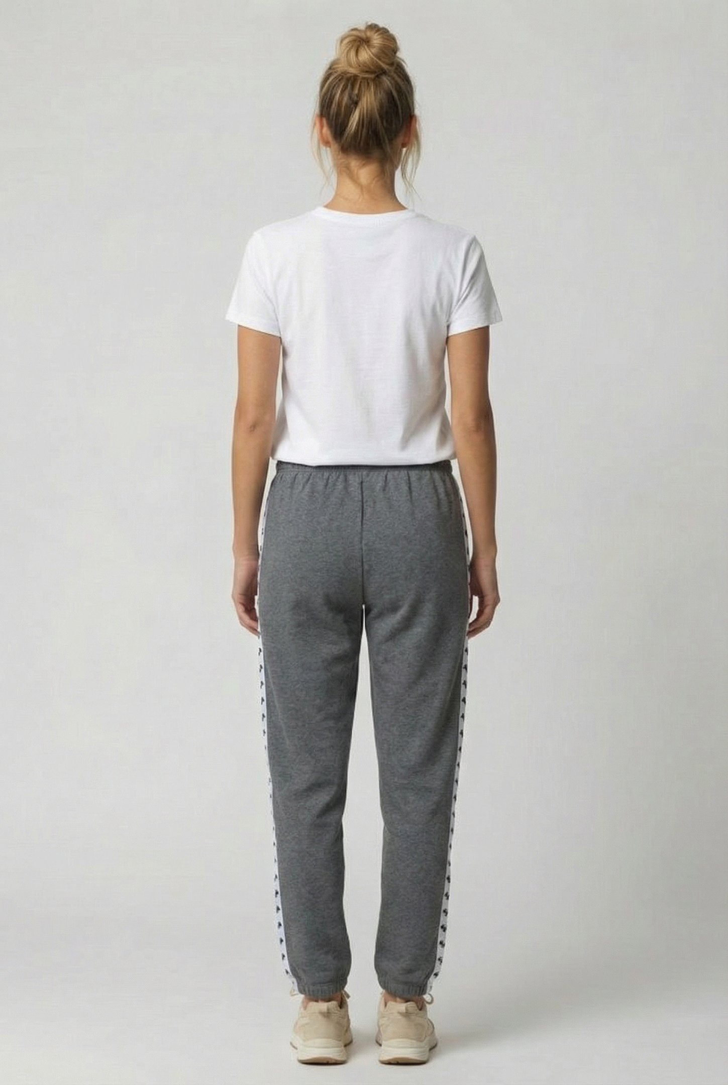 UNISEX ARENA ICONS PANT SOLID DARKGREY MELANGE-WHITE-BLA 3