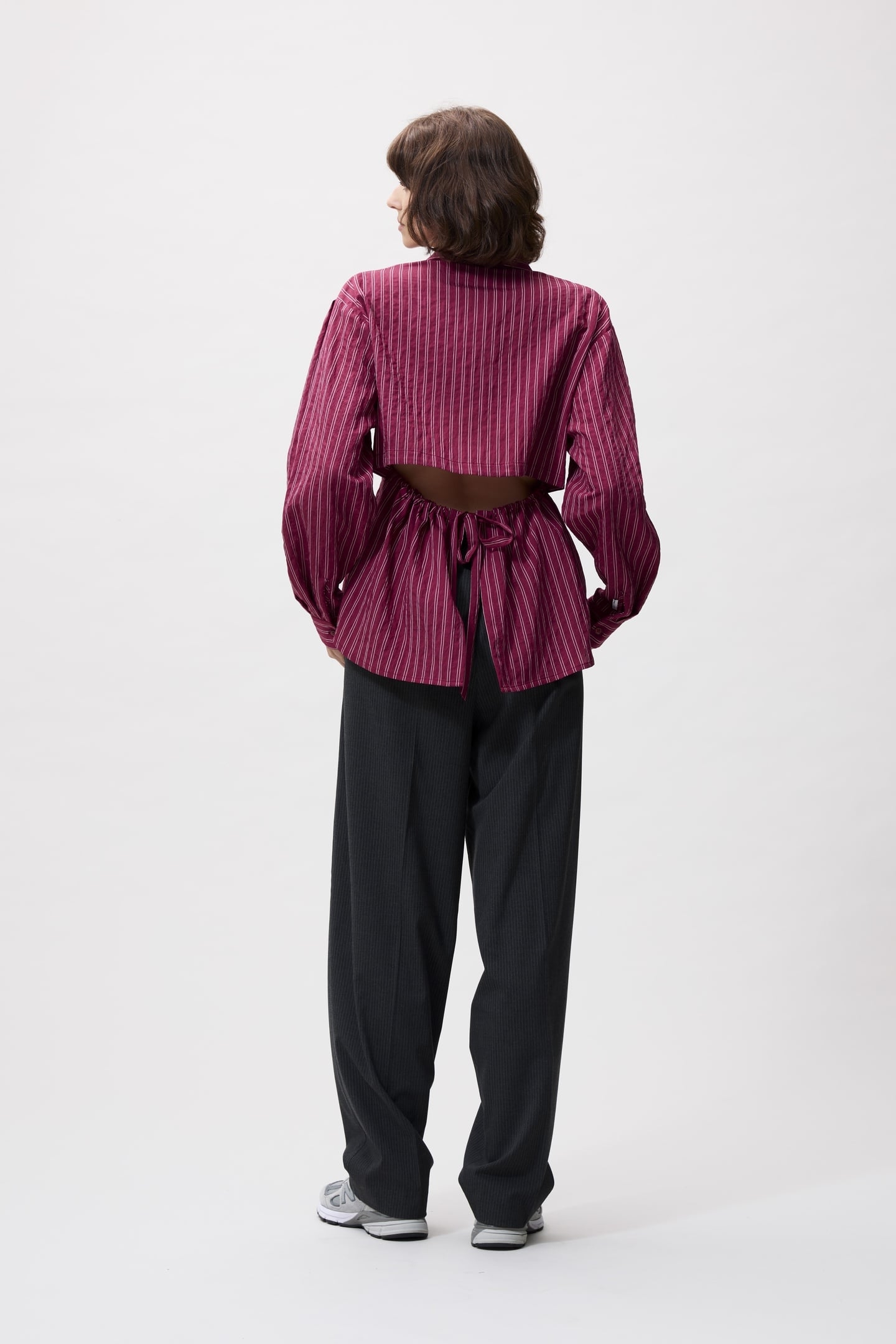 BLOUSE WITH OPEN BACK BERRY 2