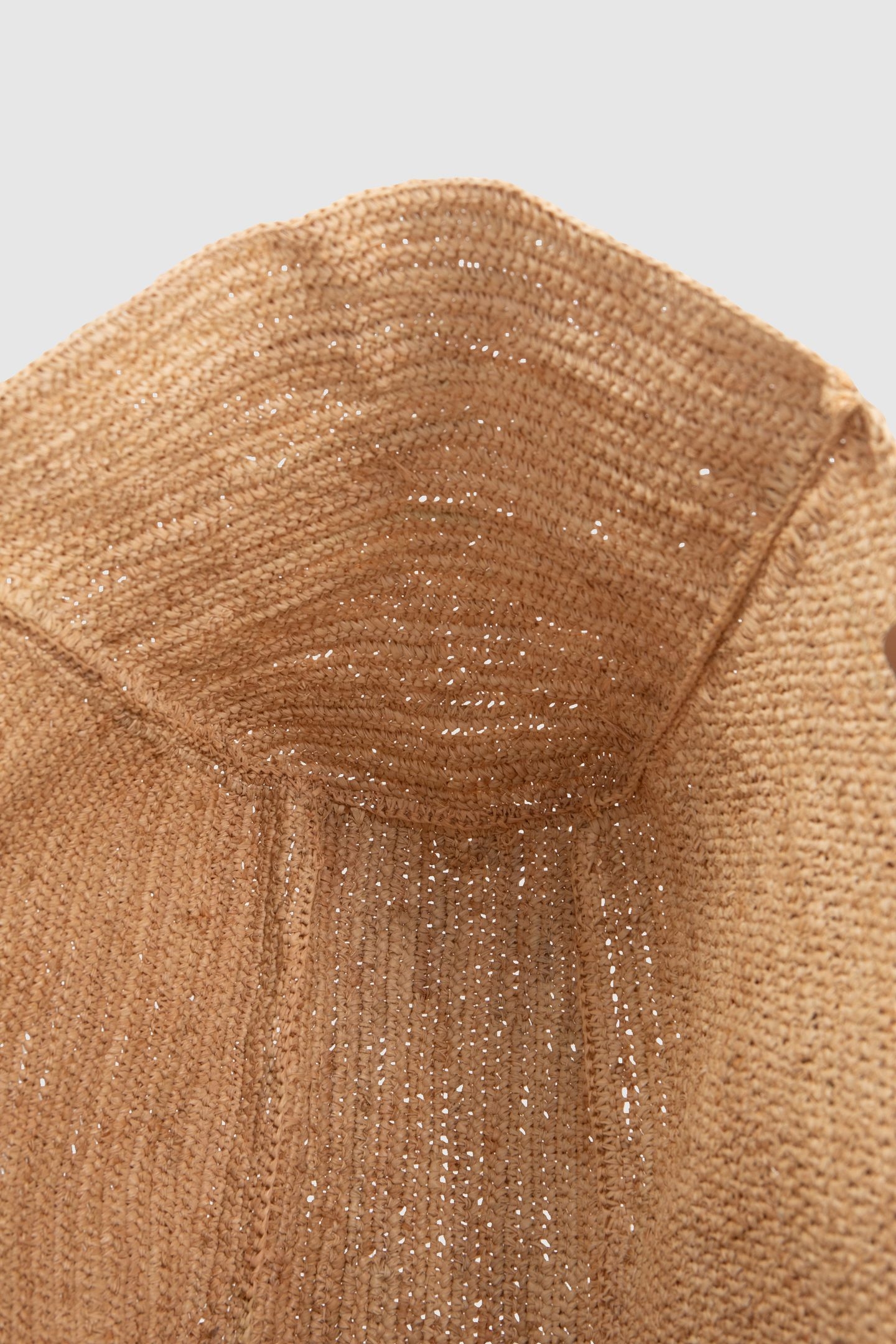 BEIGE RAFFIA & QUILTED LEATHER 1440 TOTE BAG 6