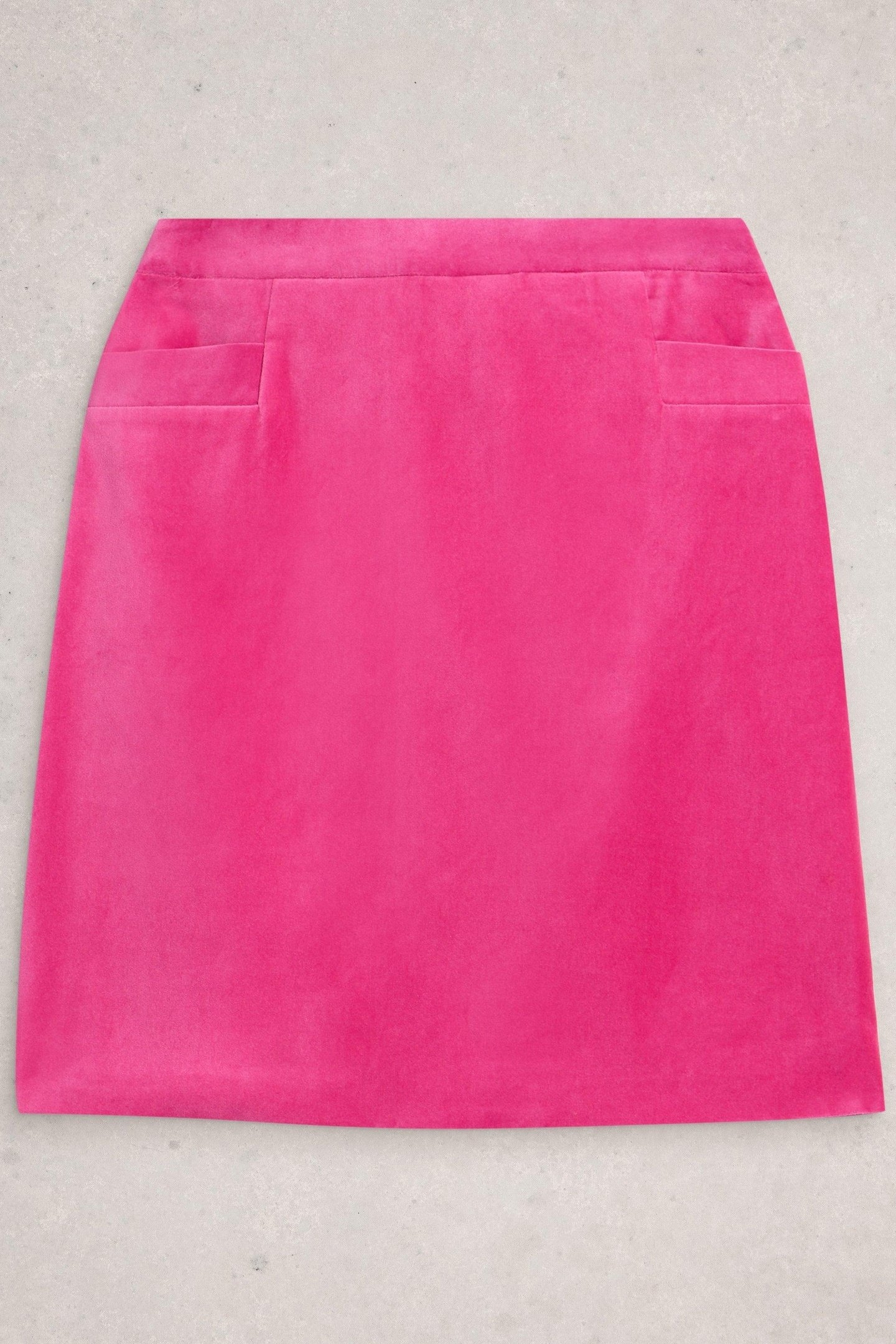 CORAL VELVET SKIRT BRIGHT PINK 3