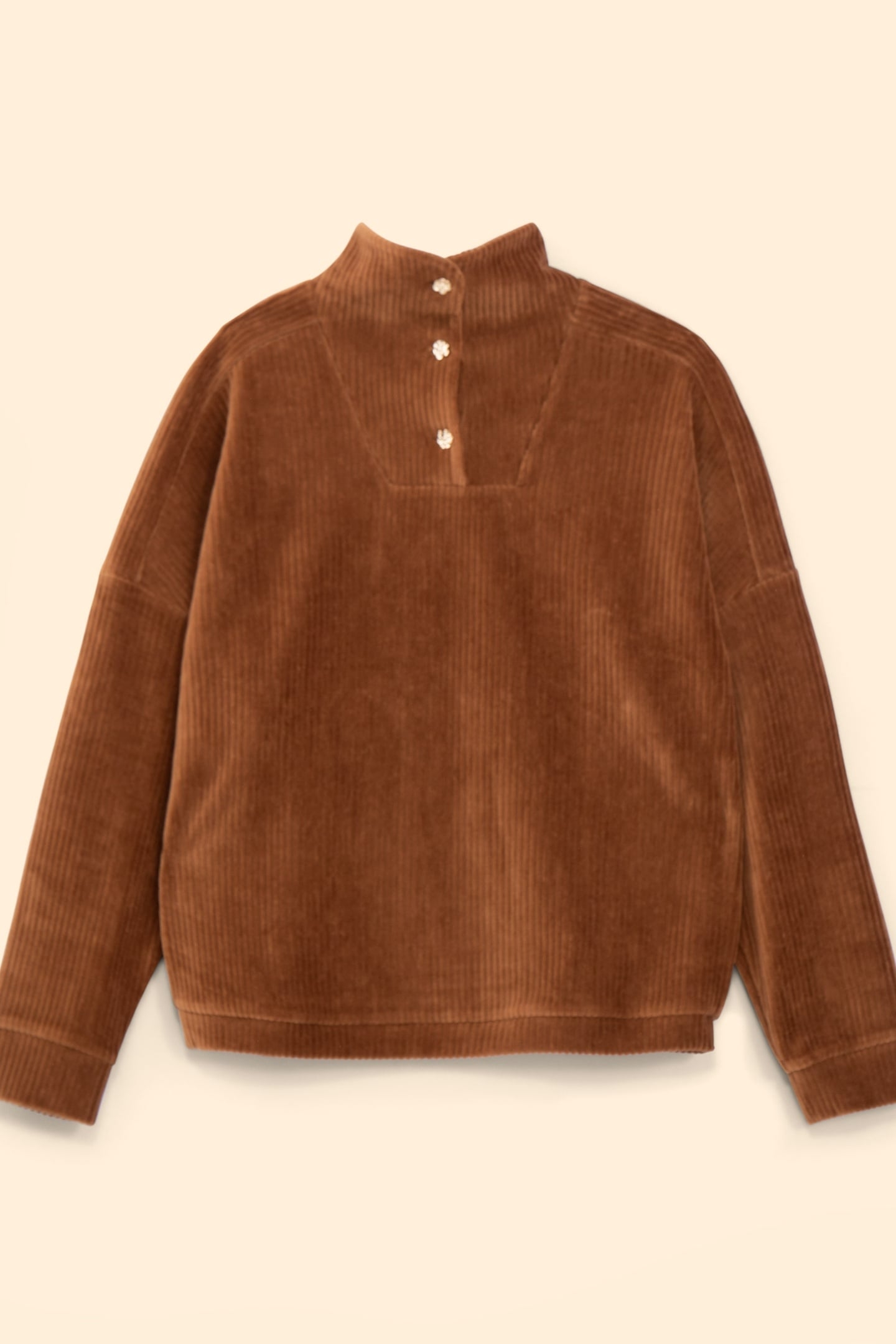 CAMEL CORDUROY SWEATER CAMEL 4