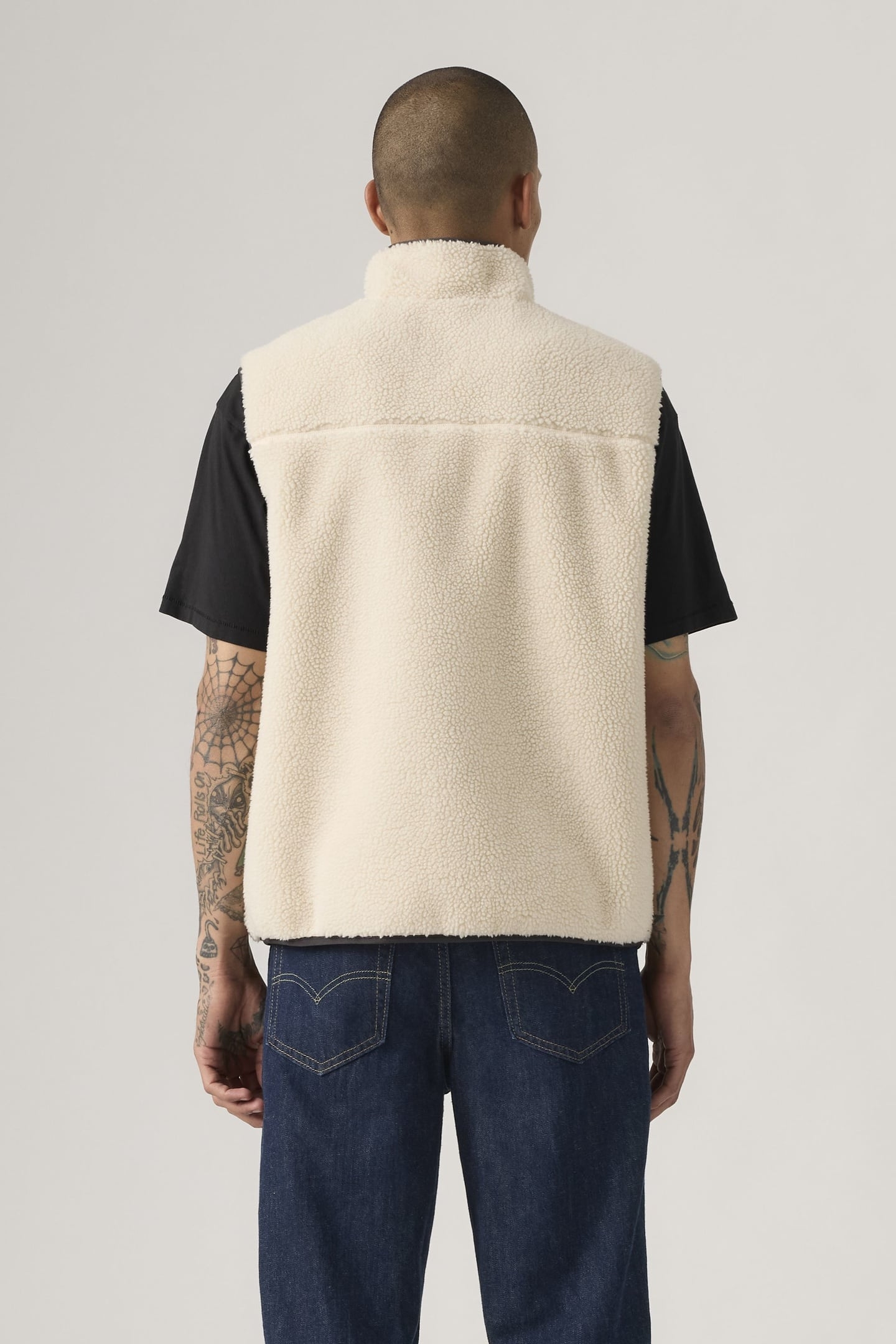 JOONIE SHERPA VEST OATMEAL 3