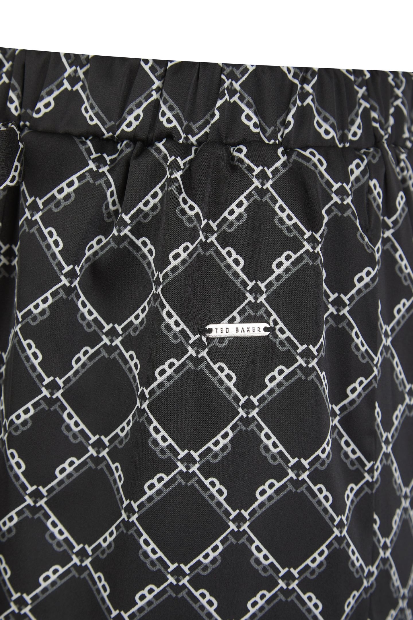 TILLY LONG MONOGRAM PRINTED PYJAMA SET JET BLACK PRINT 6