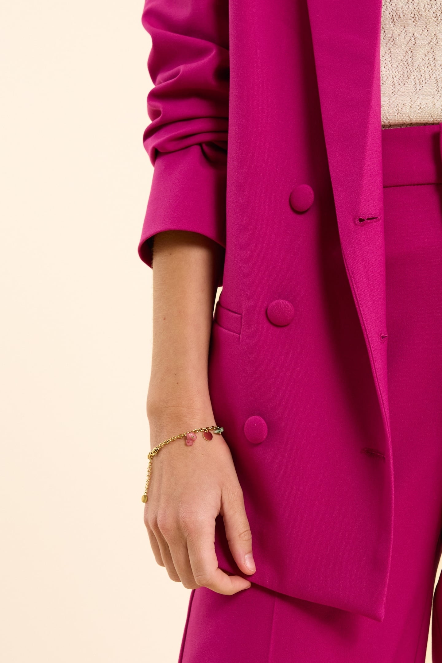 PURPLE DOUBLE-BREASTED SUIT JACKET VIOLINE 8