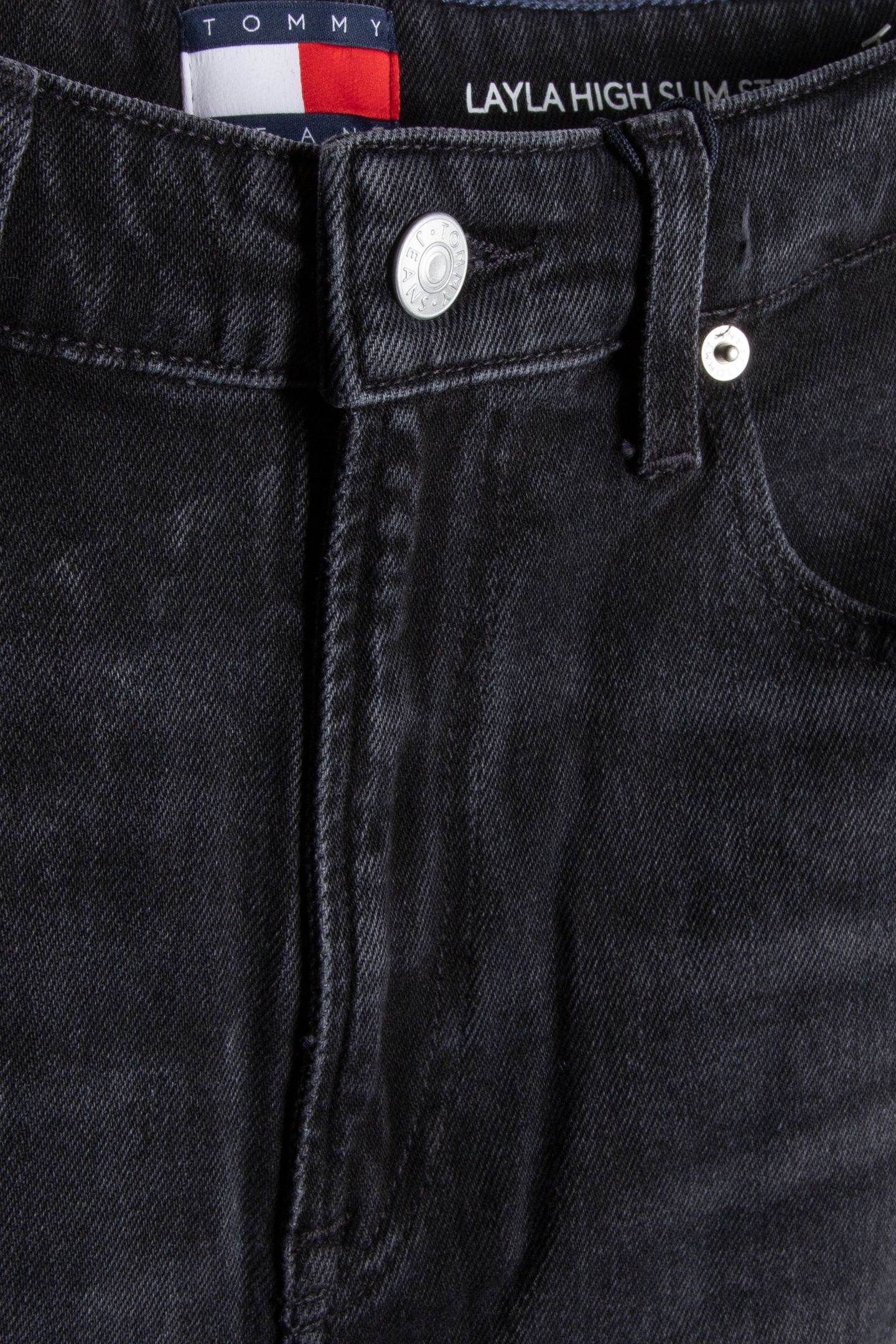 LAYLA HIGH RISE SLIM STRAIGHT JEANS DENIM BLACK 4