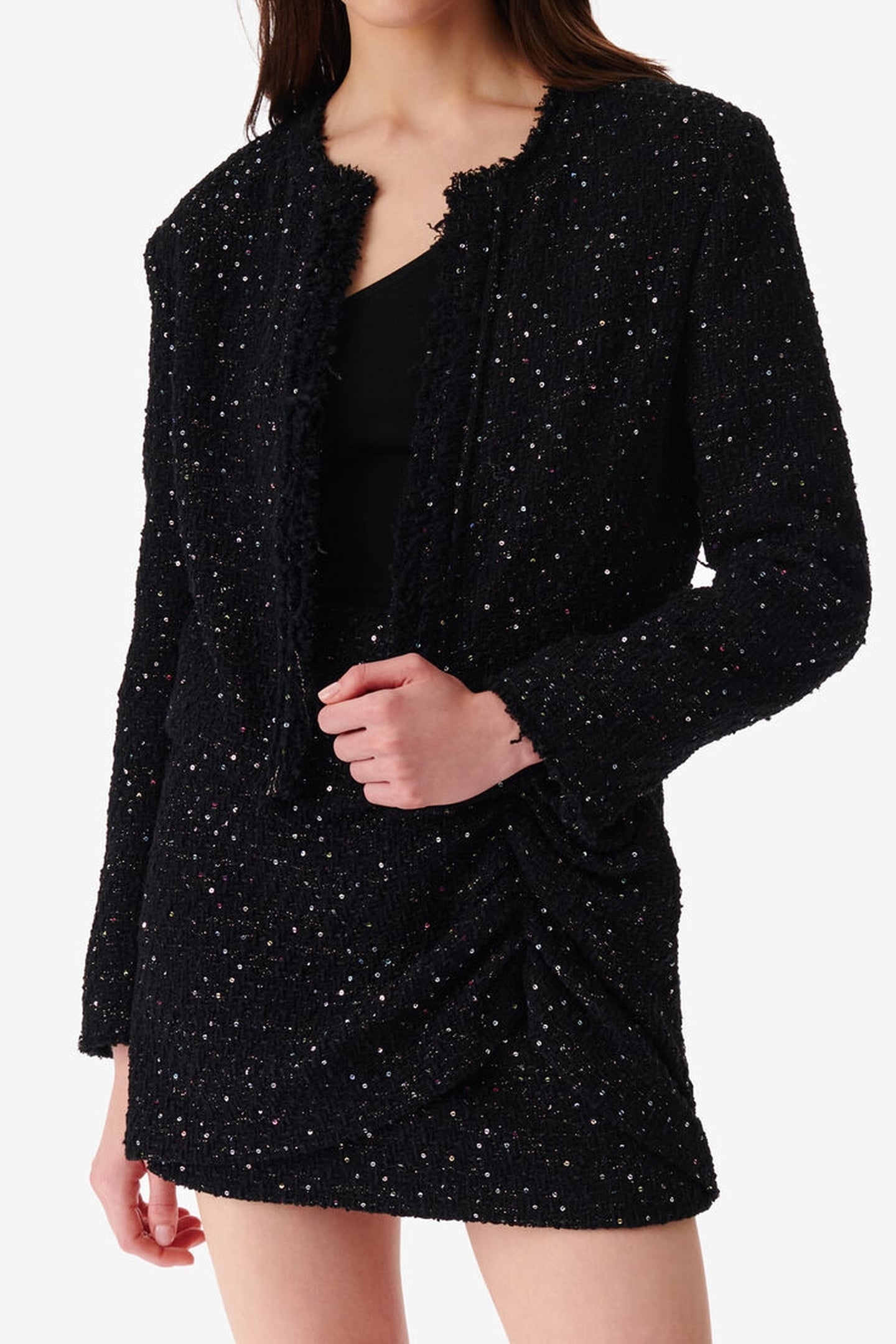 CHERIL JACKET BLACK SEQUINS 1
