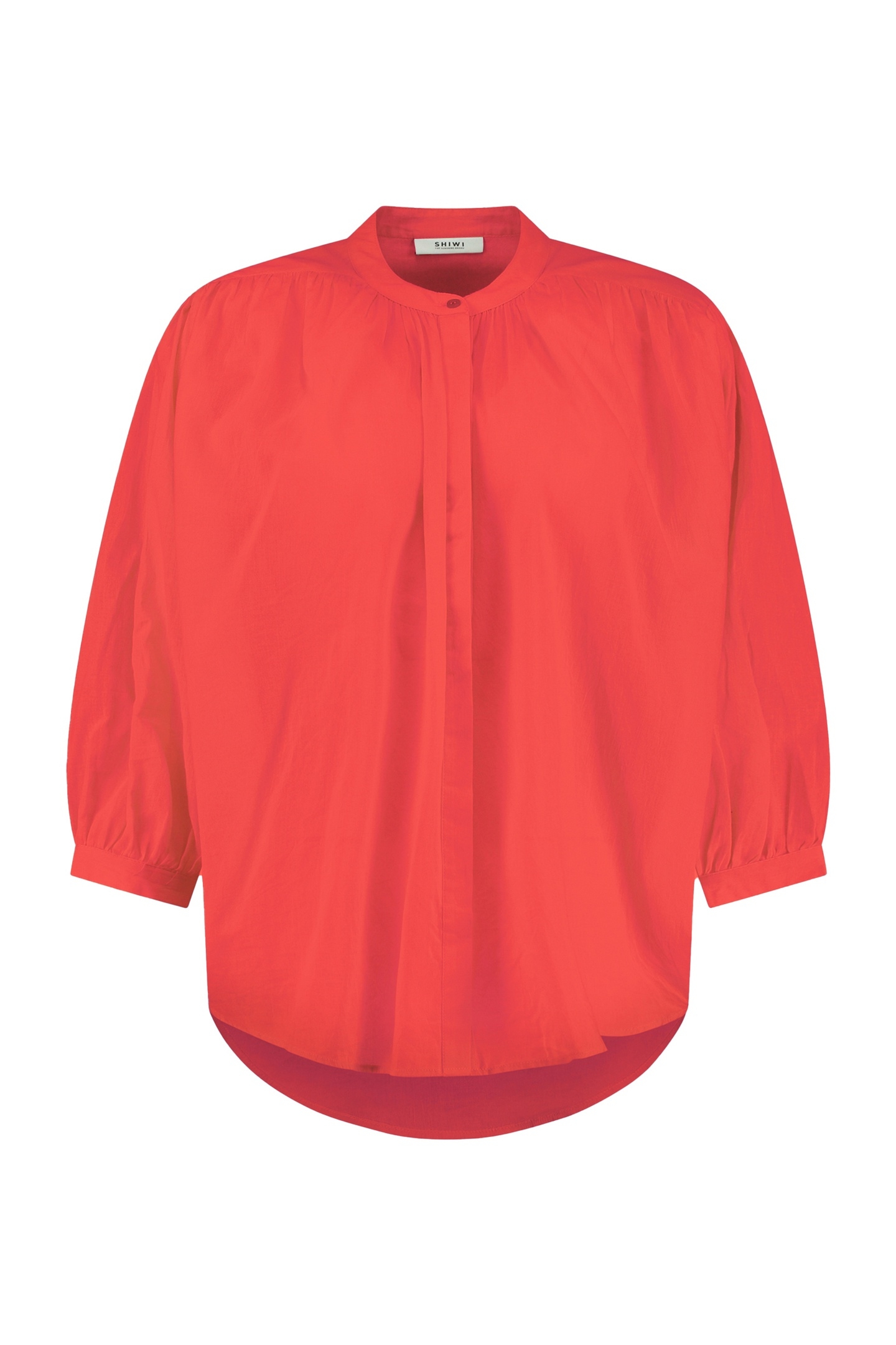 EVELYN BLOUSE RED HIBISCUS 8