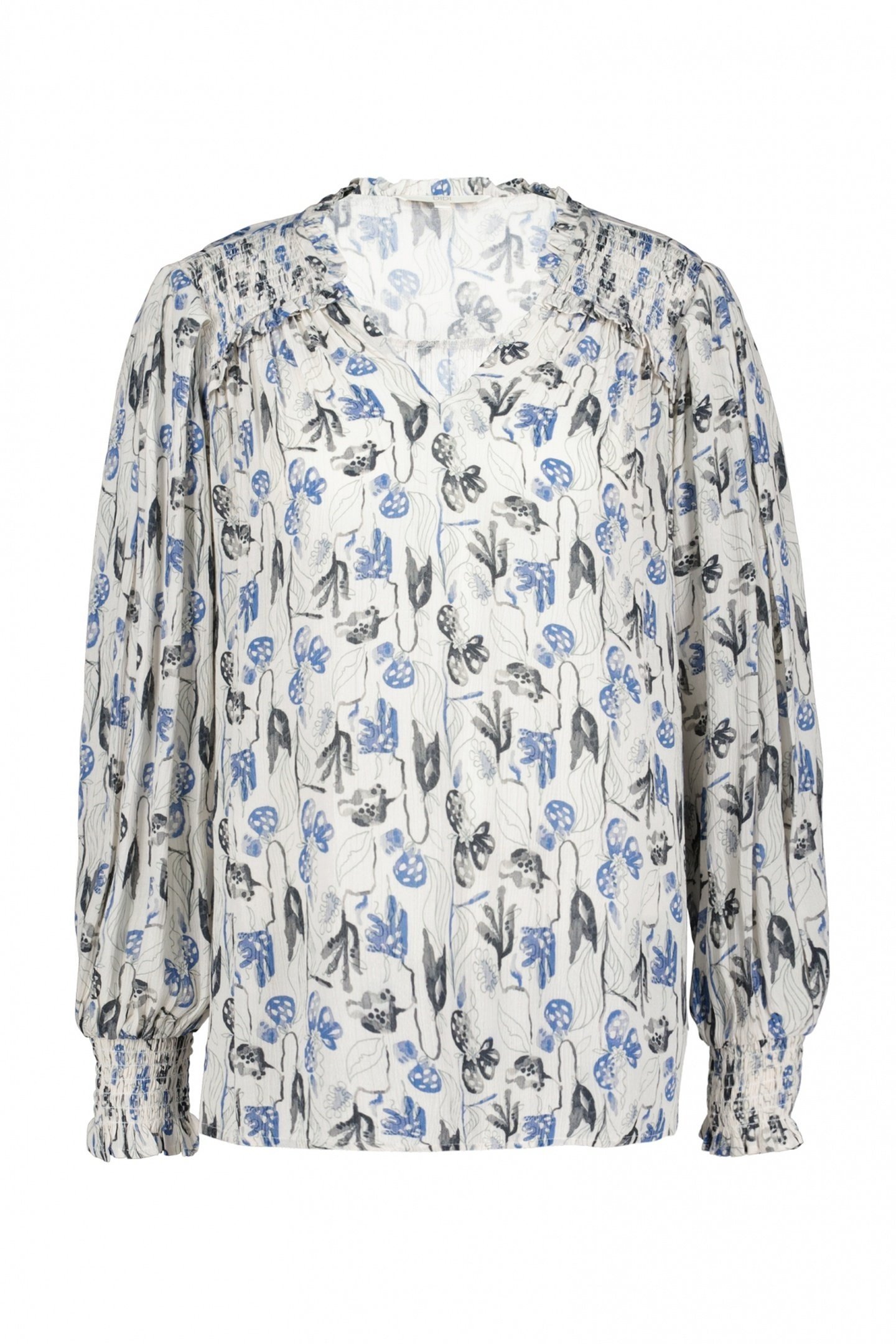 BLOUSE VIENNA OFFWHITE AMBIANCE XS PRINT 5