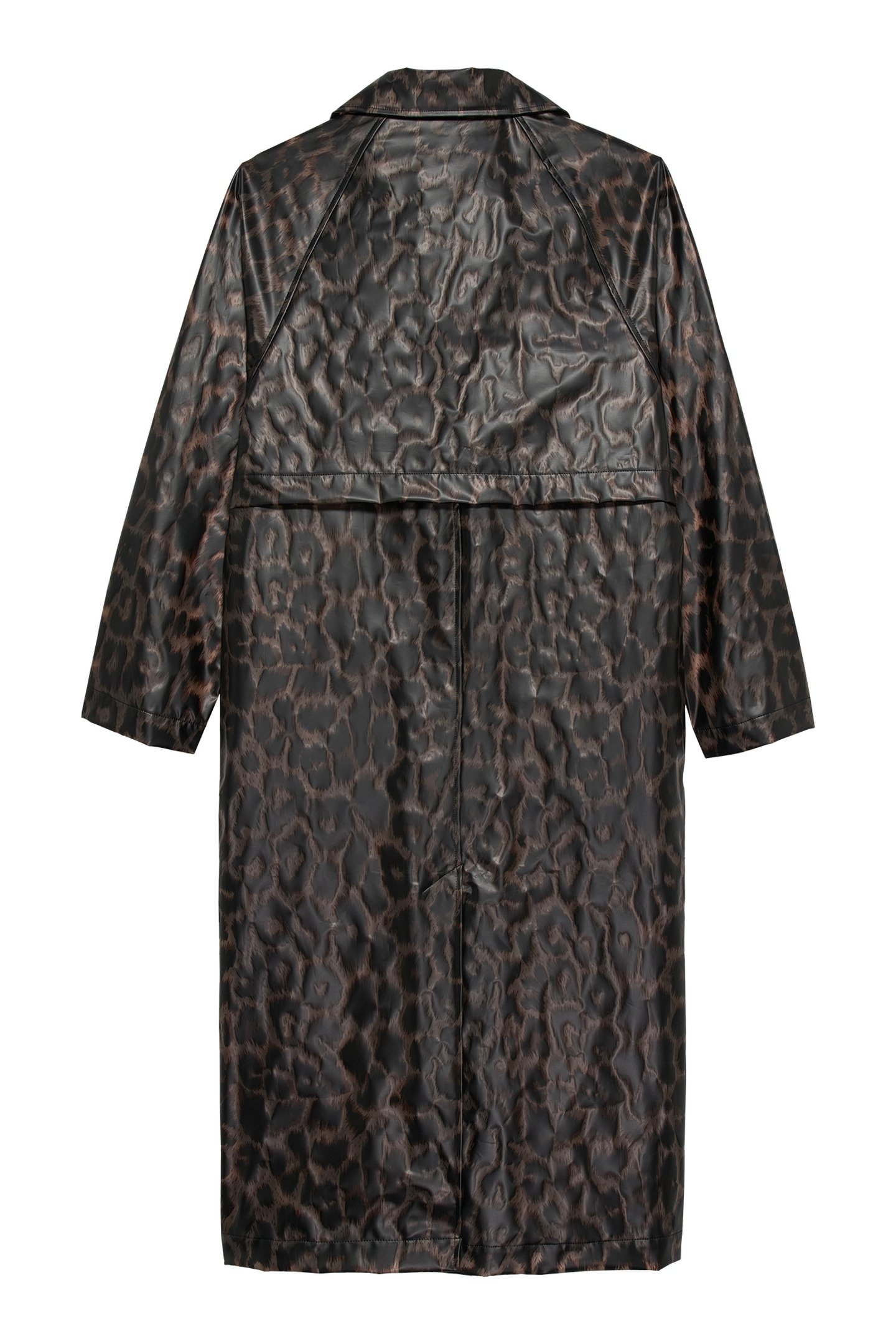 LEOPARD LONG RAINCOAT GREY MORN 7