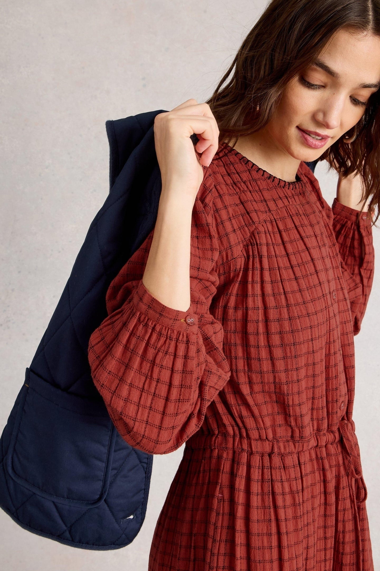 TASHA MIDI DRESS MID RED 4