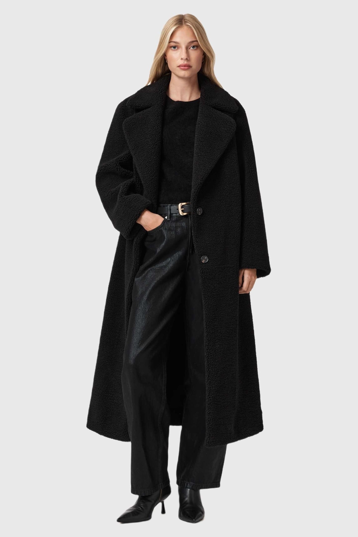 FREDDIE FUR COAT BLACK 1