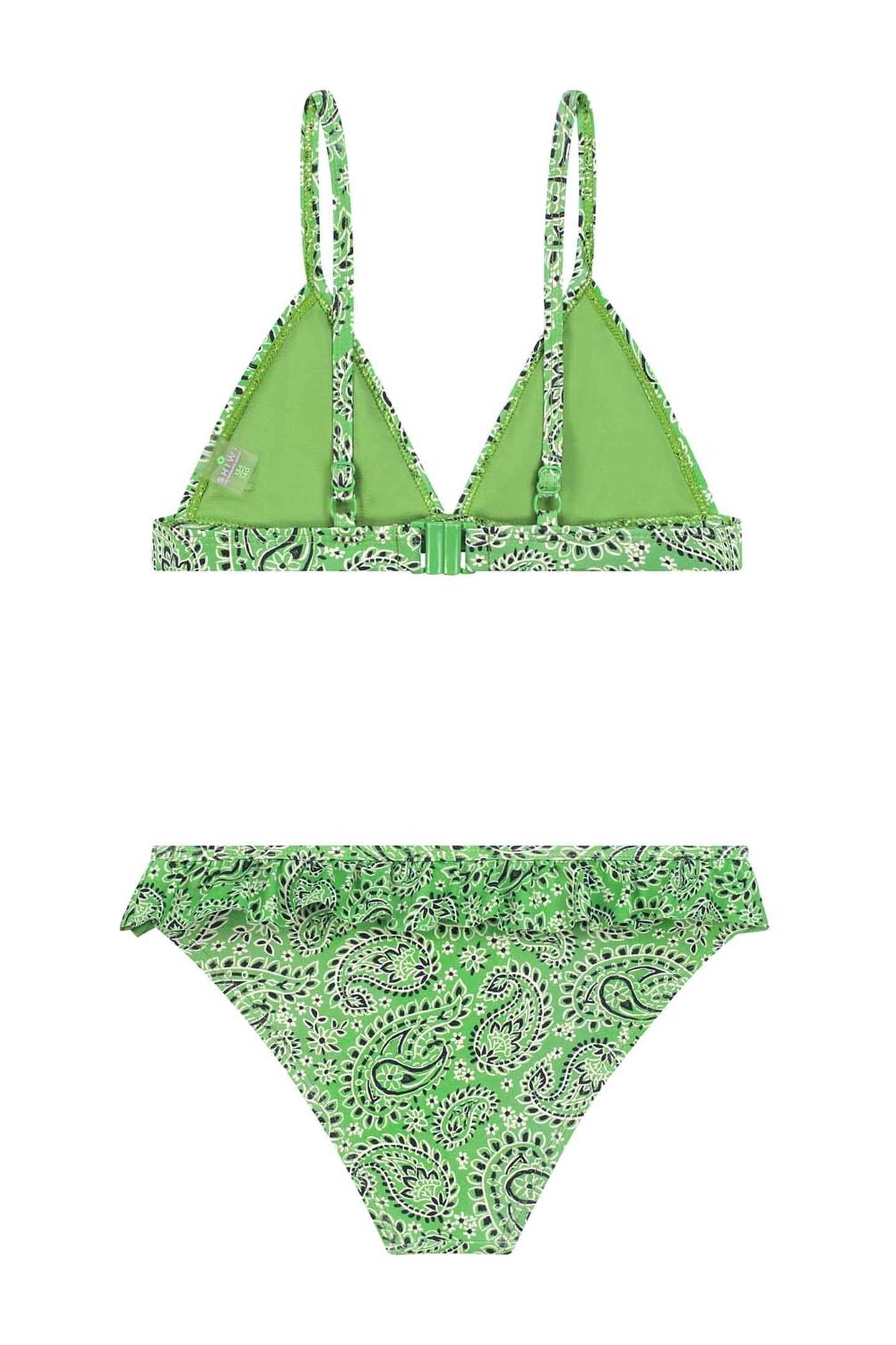 GIRLS BLAKE BIKINI SET POOLSIDE PAISLEY KELLY GREEN 2