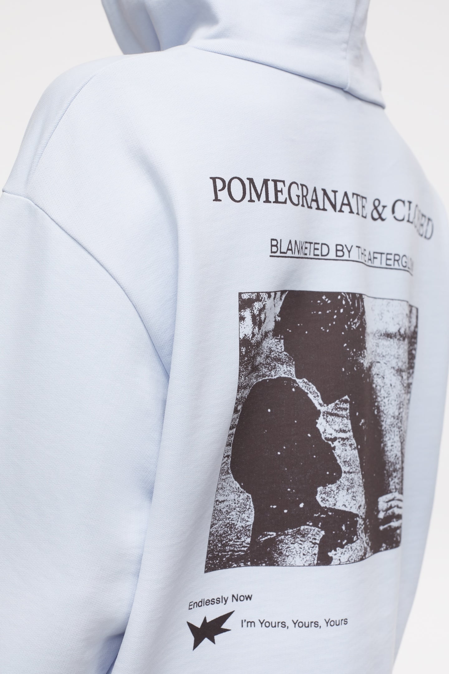 CROPPED HOODIE T-SHIRTS SOFT BLUE 8