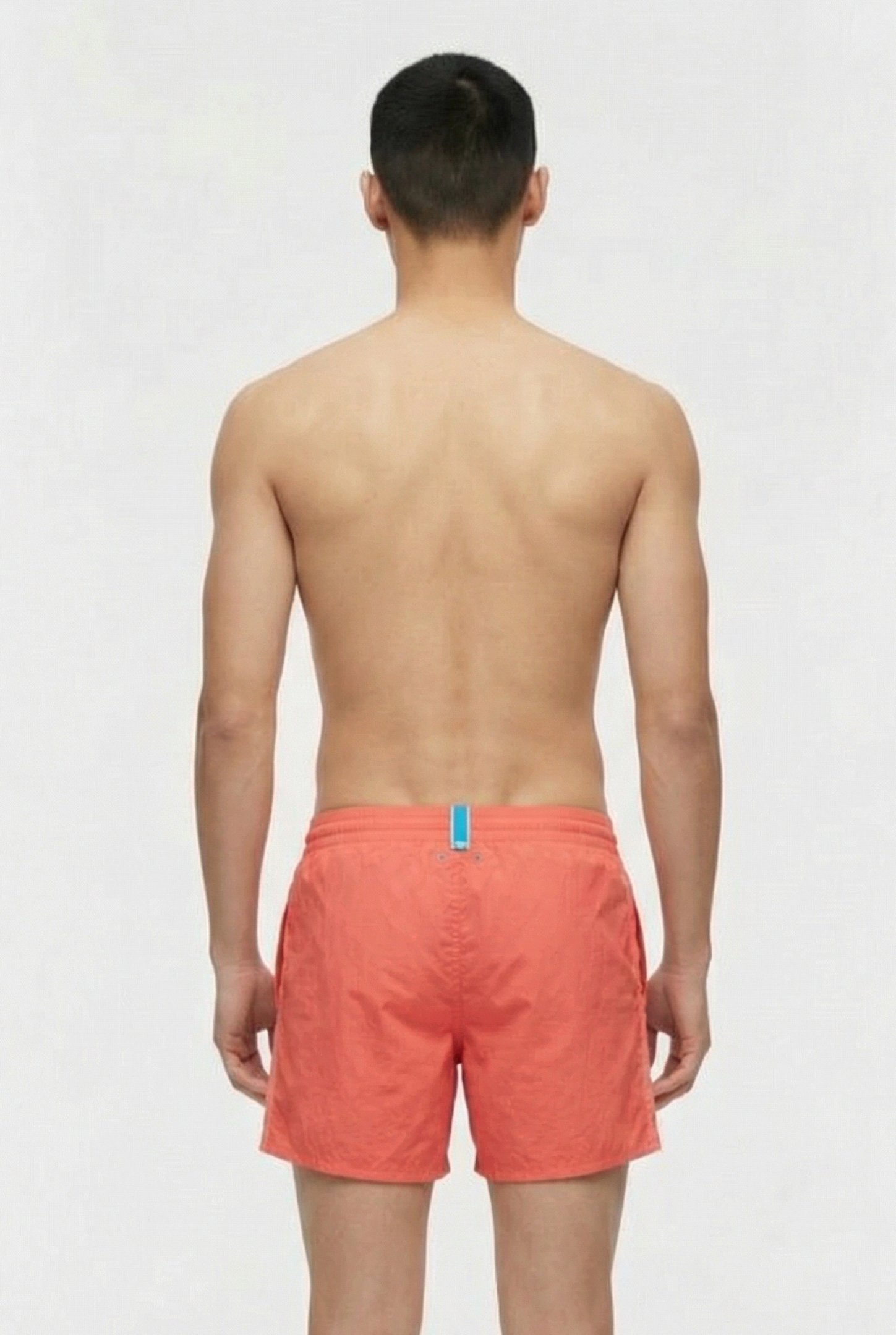 MEN'S ARENA TEAM STRIPE BEACH SHORT SOLI CALYPSO CORAL 2