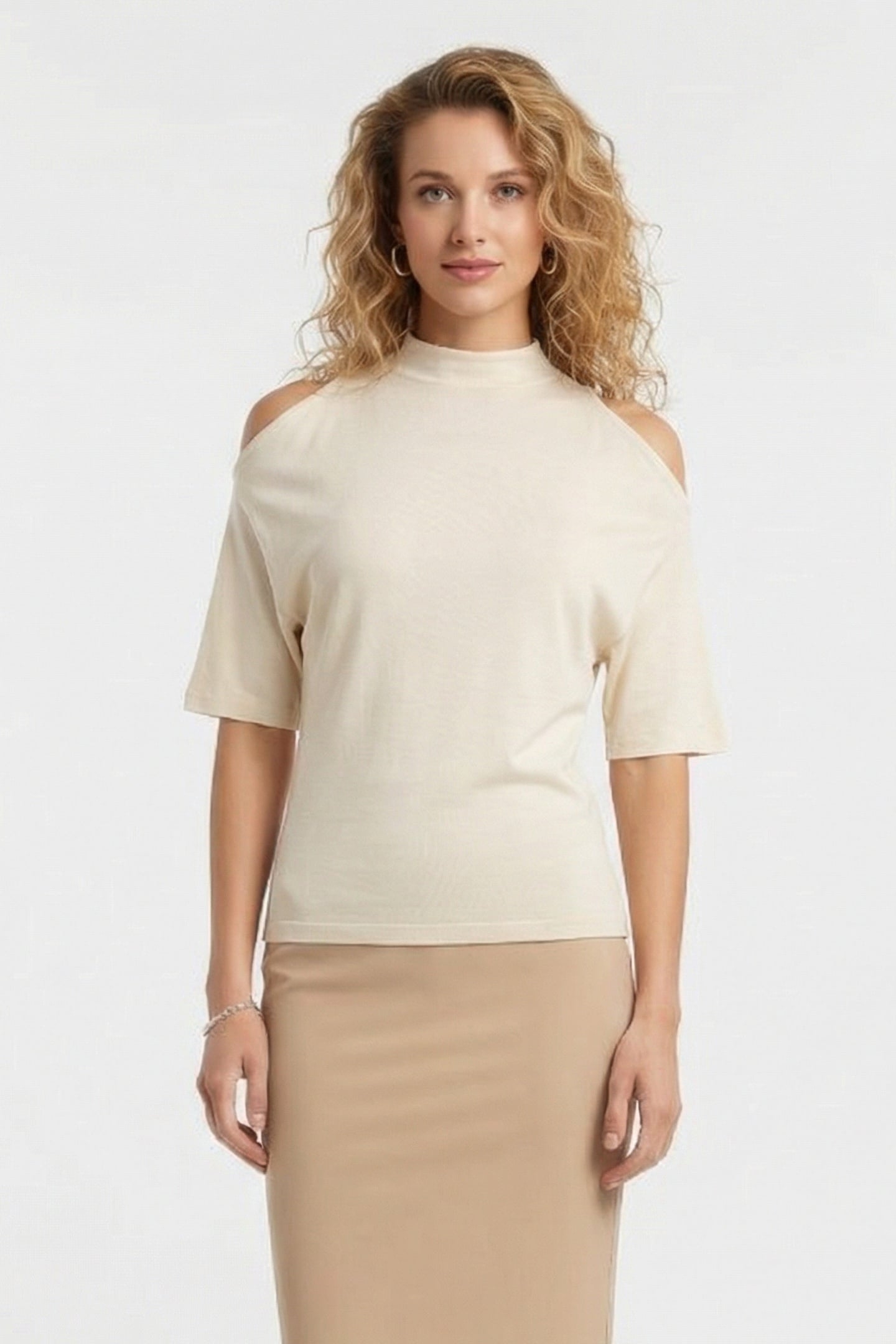 FLORAM T-SHIRT CLOUDY WHITE 1