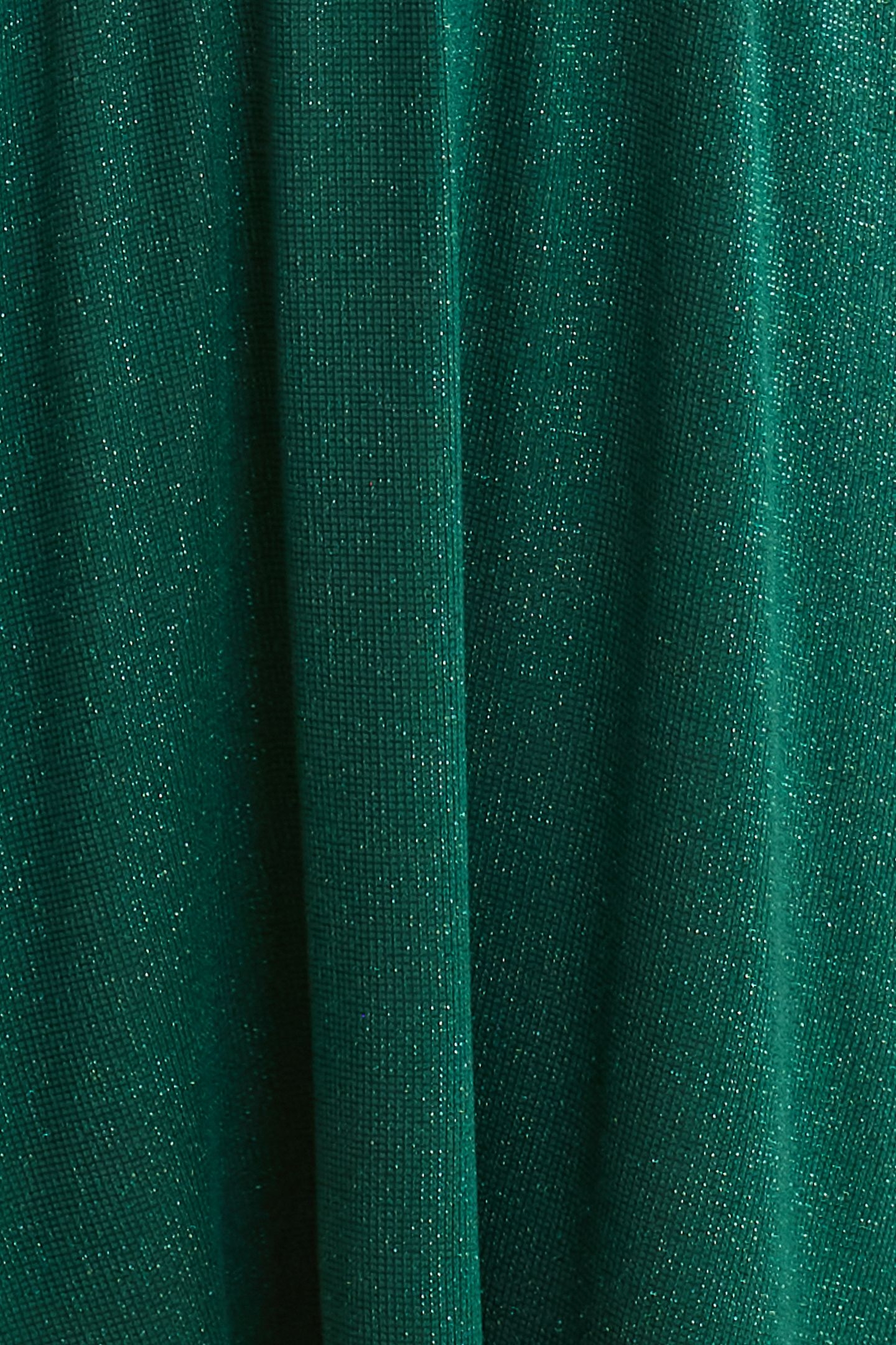 GREEN LUREX WAFFLE KNIT DRESS GREEN 7